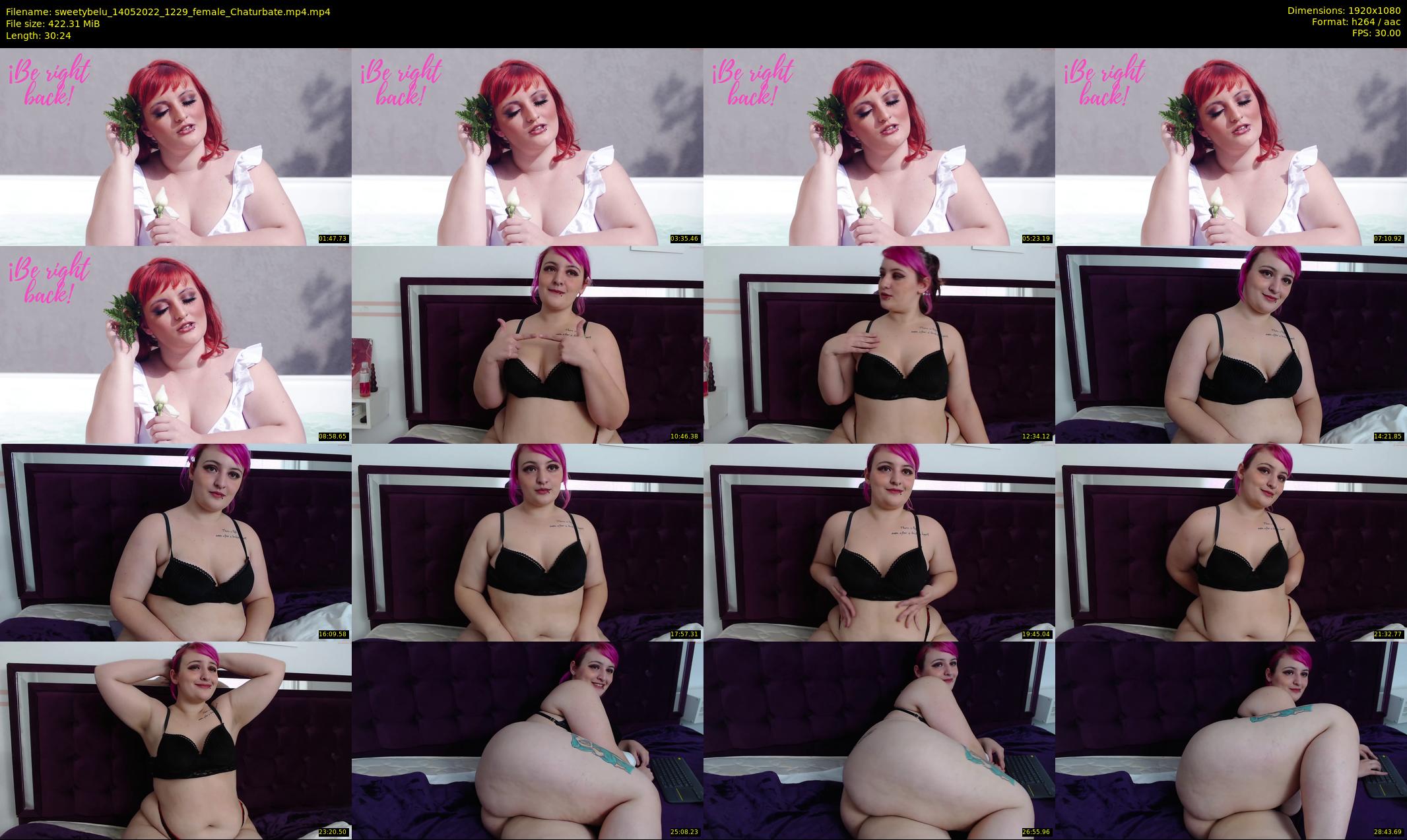 sweetybelu — 31 minute Chaturbate female cam show recording, 1080p, May 14, 2022