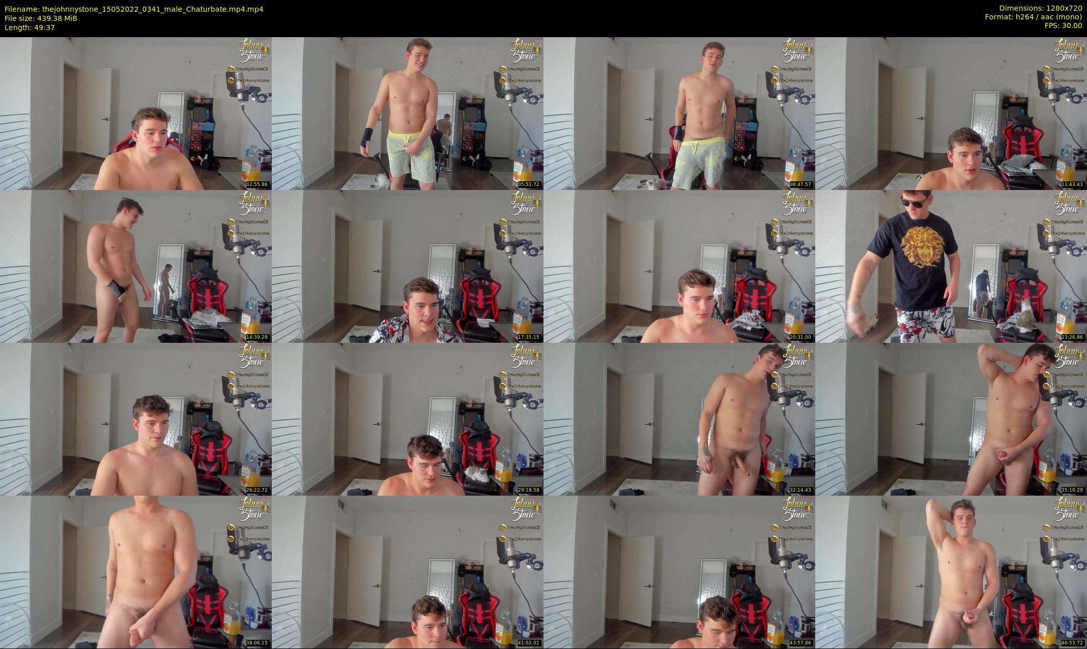 thejohnnystone — 50 minute Chaturbate male cam show recording, 720p, May 15, 2022