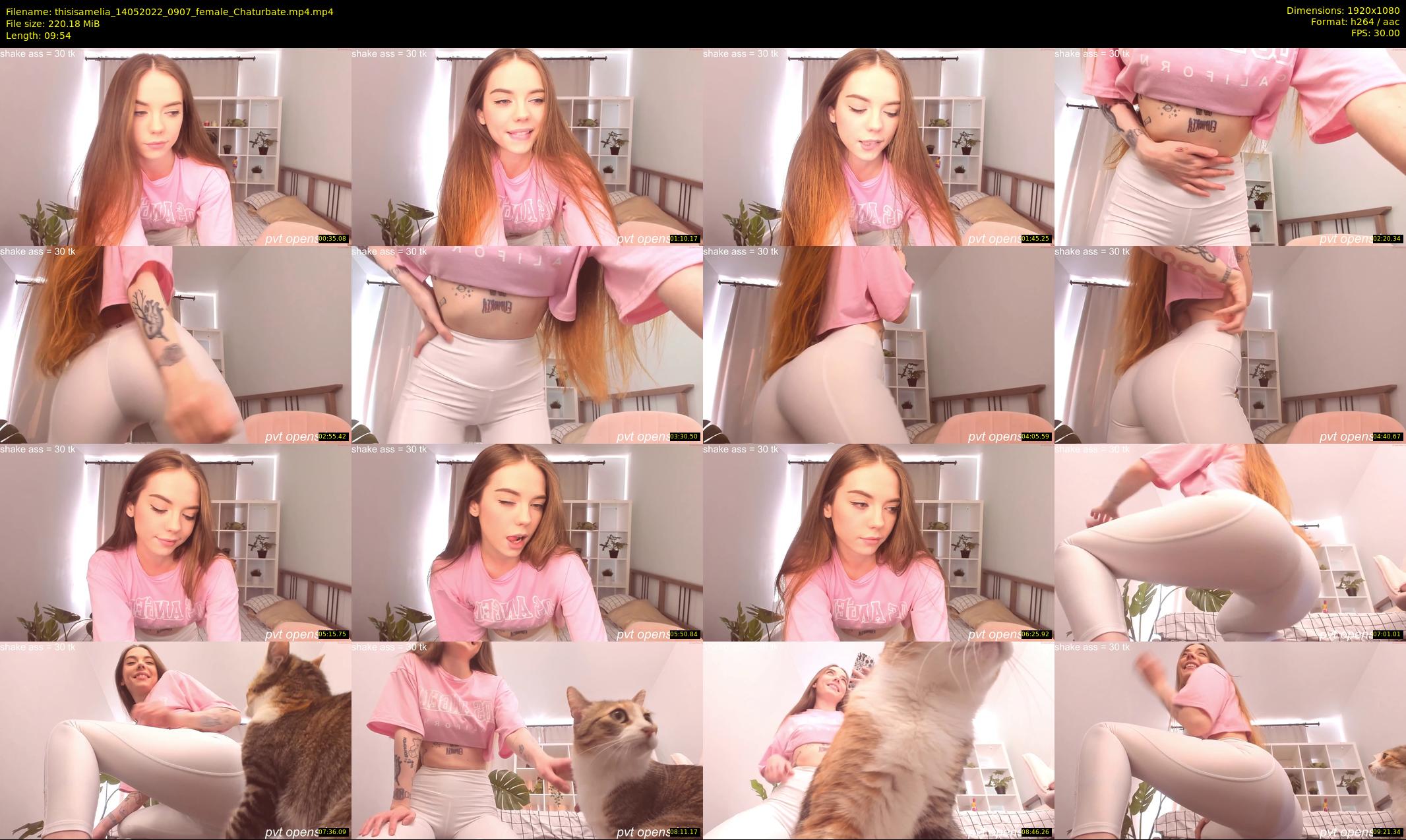 thisisamelia — 10 minute Chaturbate female cam show recording, 1080p, May 14, 2022