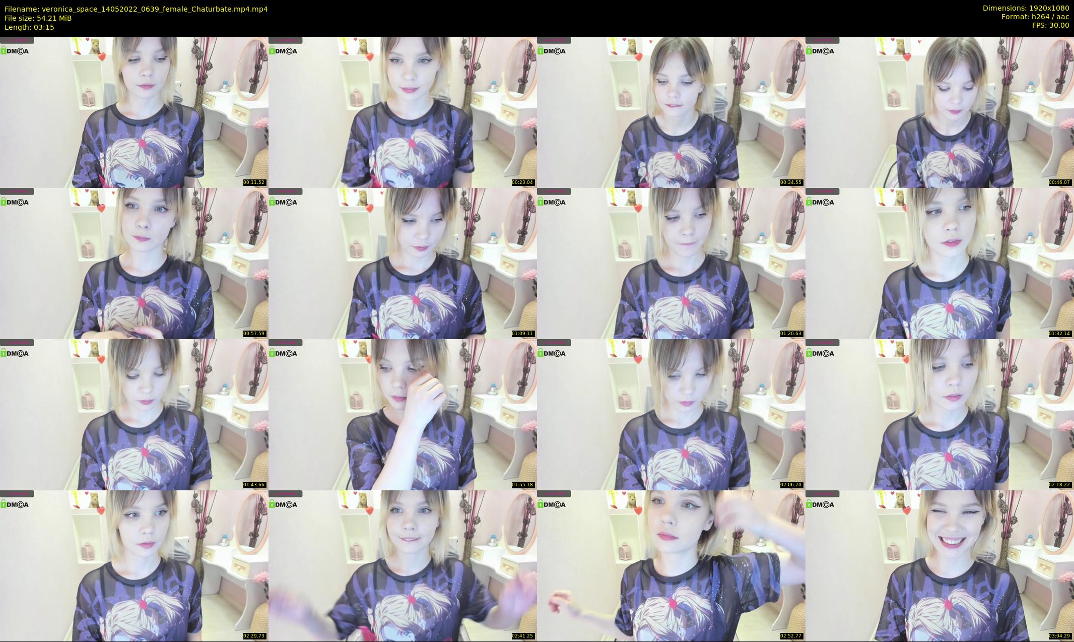 veronica_space — 4 minute Chaturbate female cam show recording, 1080p, May 14, 2022