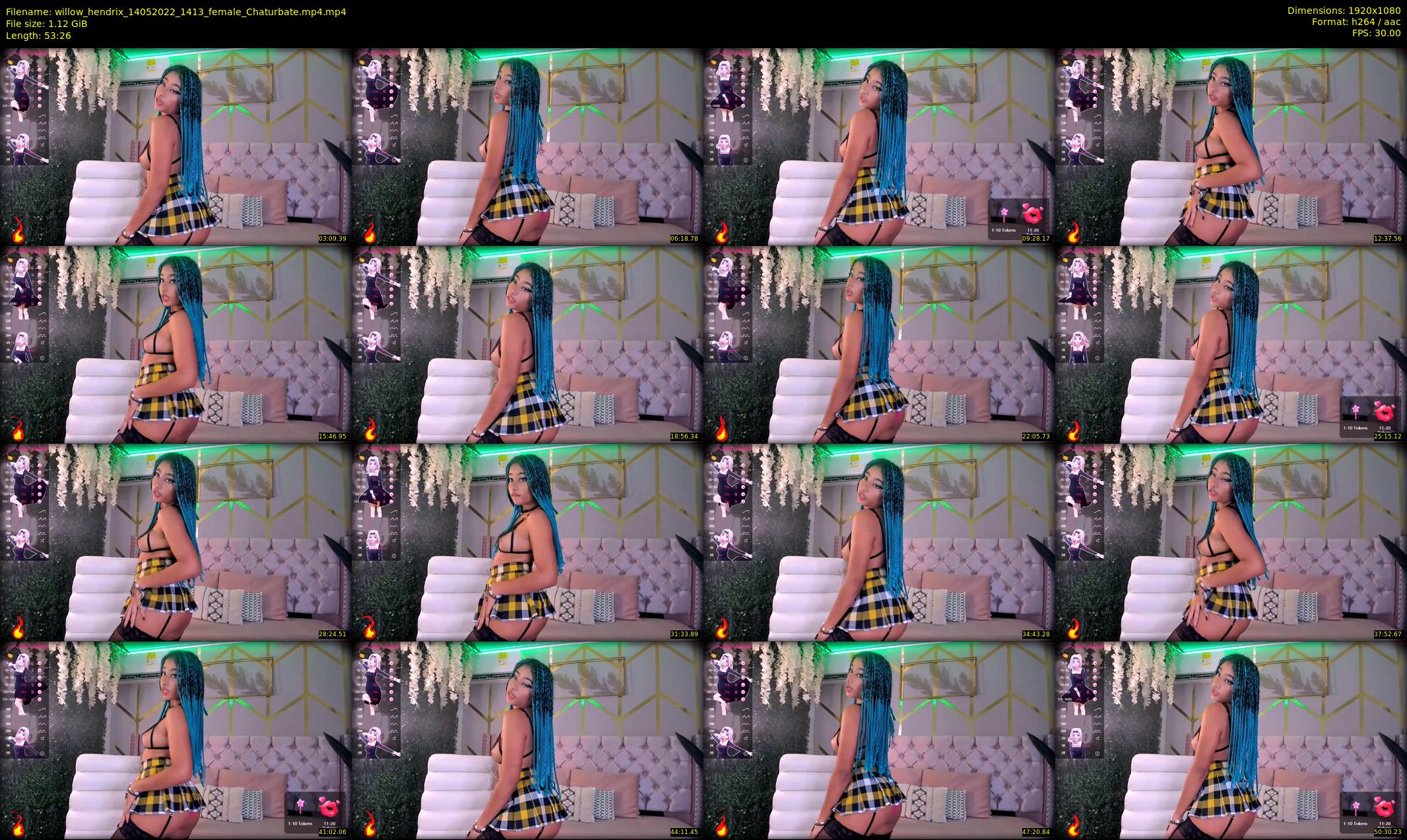 willow_hendrix — 54 minute Chaturbate female cam show recording, 1080p, May 14, 2022