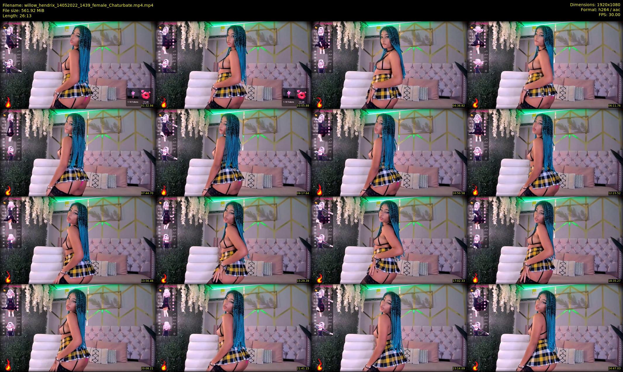 willow_hendrix — 27 minute Chaturbate female cam show recording, 1080p, May 14, 2022