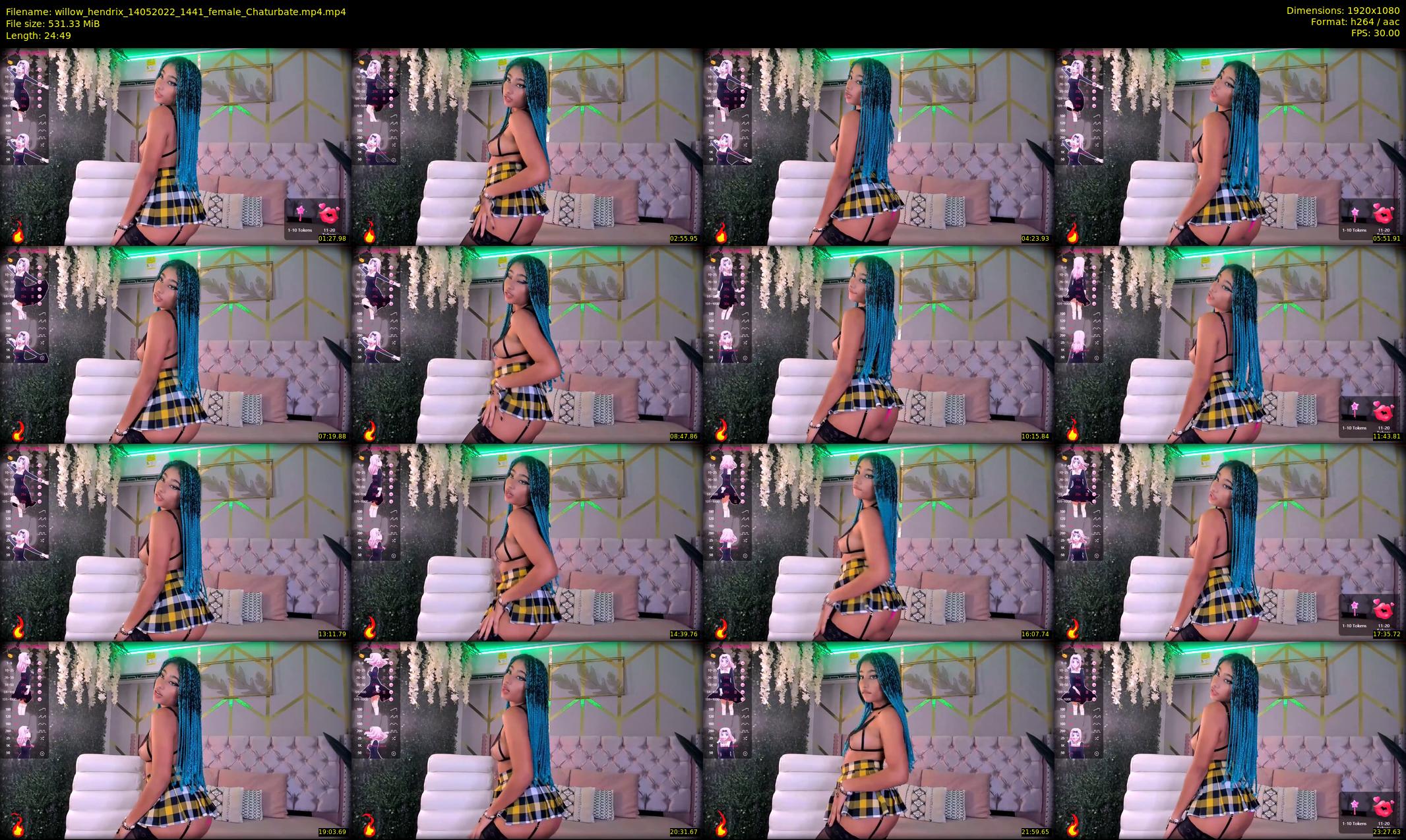 willow_hendrix — 25 minute Chaturbate female cam show recording, 1080p, May 14, 2022