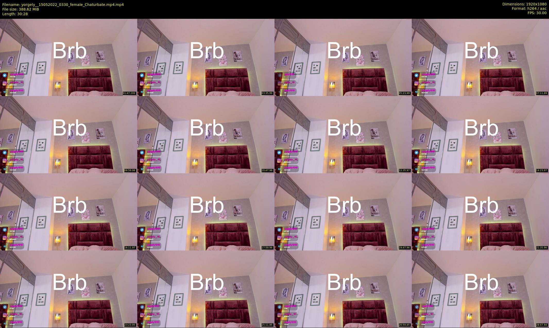 yorgely_ — 31 minute Chaturbate female cam show recording, 1080p, May 15, 2022
