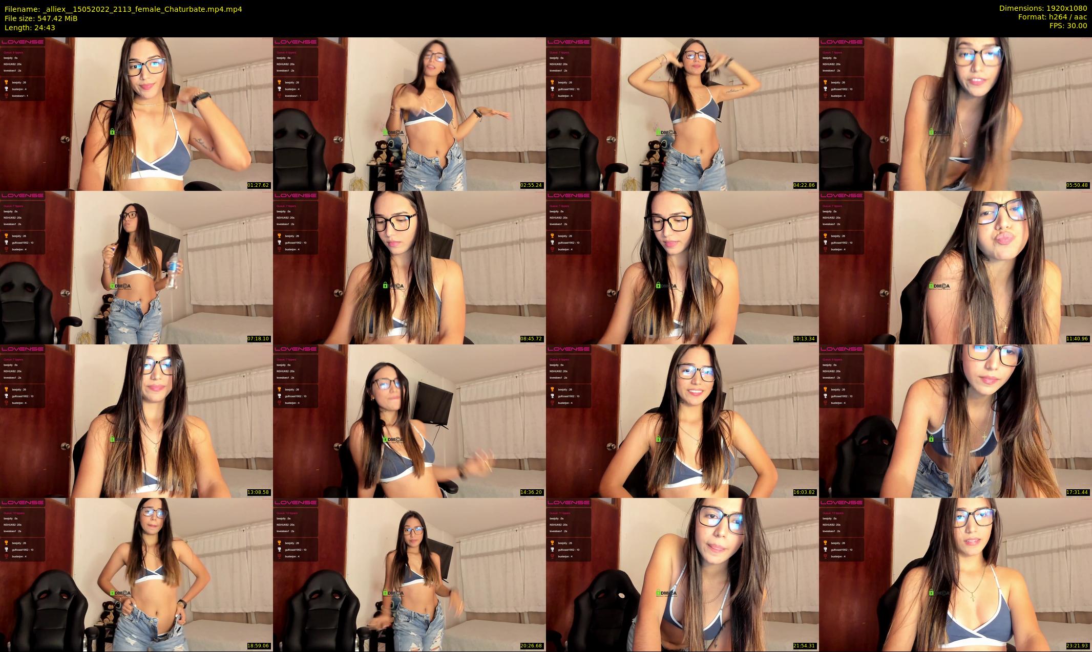 _alliex_ — 25 minute Chaturbate female cam show recording, 1080p, May 15, 2022