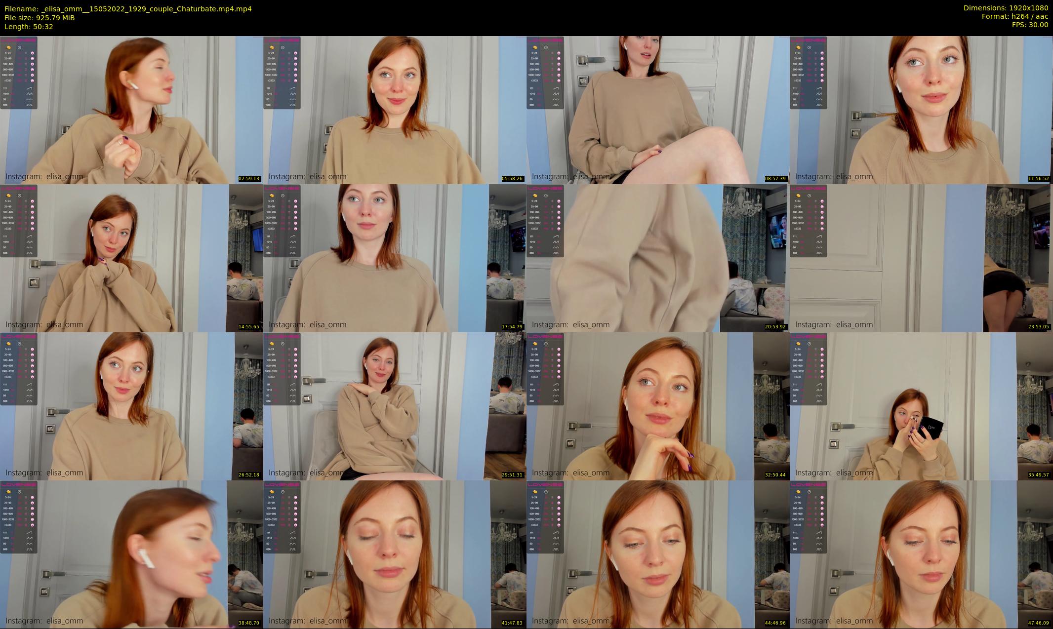 _elisa_omm_ — 51 minute Chaturbate female cam show recording, 1080p, May 15, 2022