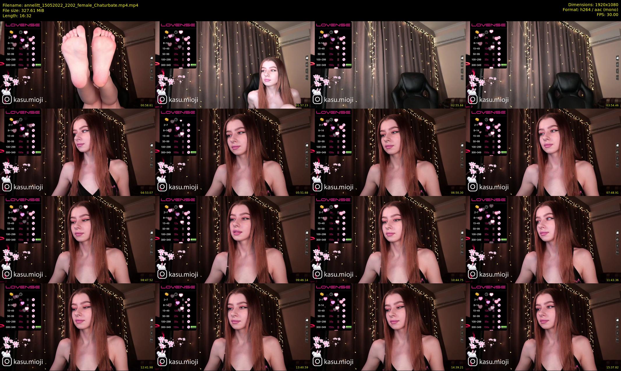 annelitt — 17 minute Chaturbate female cam show recording, 1080p, May 15, 2022