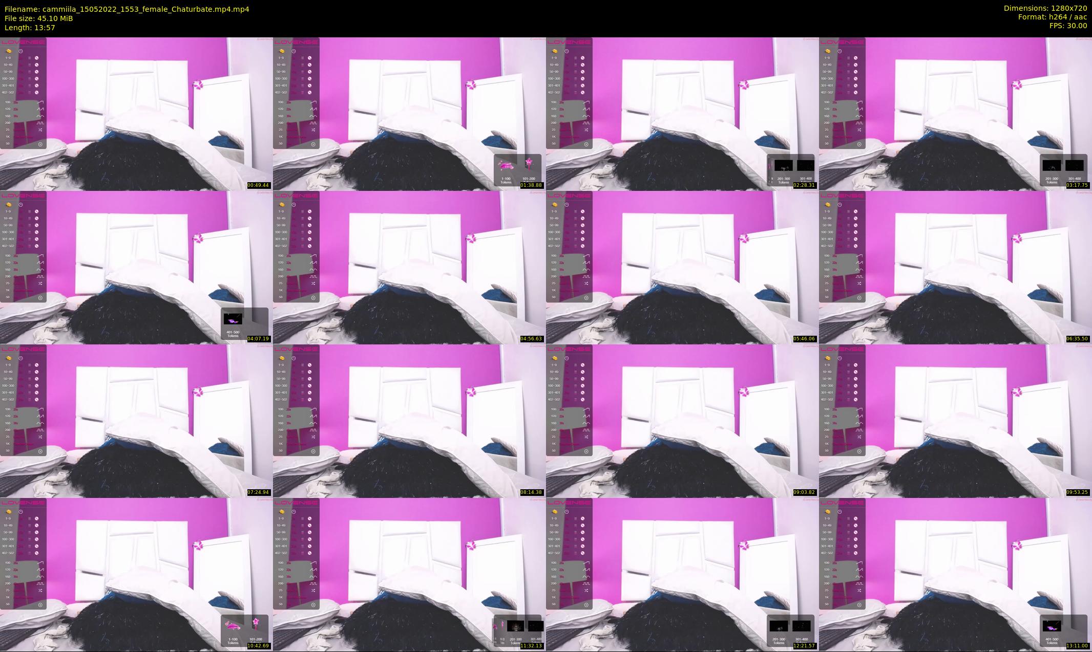 cammiila — 14 minute Chaturbate female cam show recording, 720p, May 15, 2022