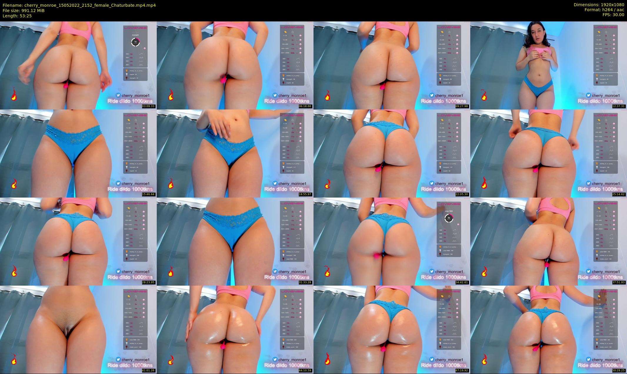 cherry_monroe — 54 minute Chaturbate female cam show recording, 1080p, May 15, 2022