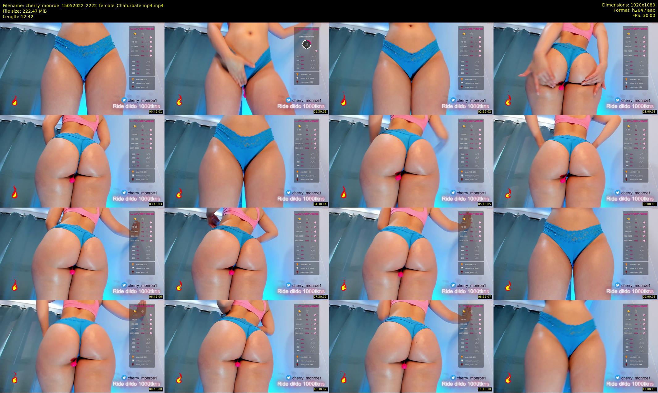 cherry_monroe — 13 minute Chaturbate female cam show recording, 1080p, May 15, 2022