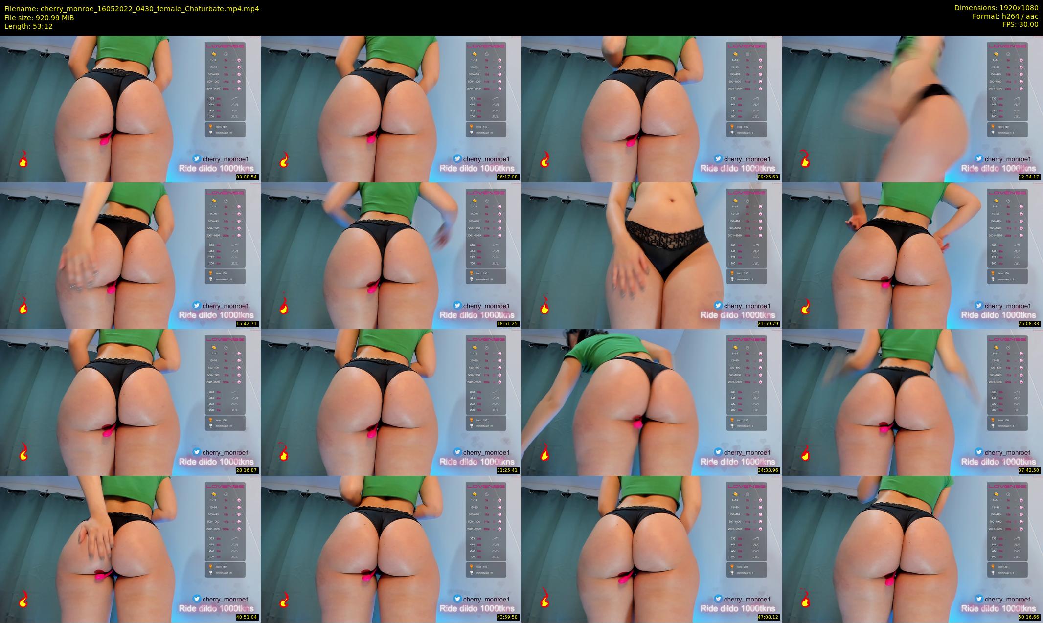 cherry_monroe — 54 minute Chaturbate female cam show recording, 1080p, May 16, 2022