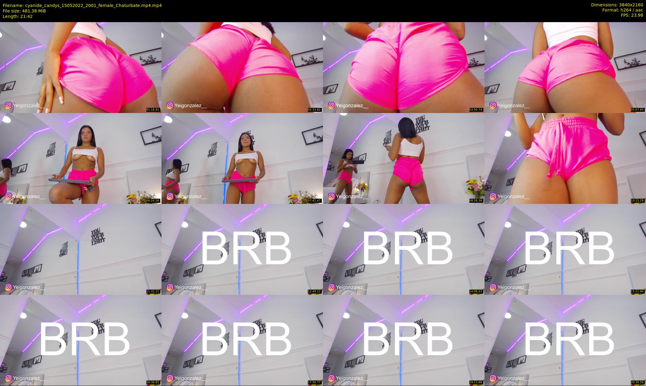cyanide_candys — 22 minute Chaturbate female cam show recording, 4K, May 15, 2022