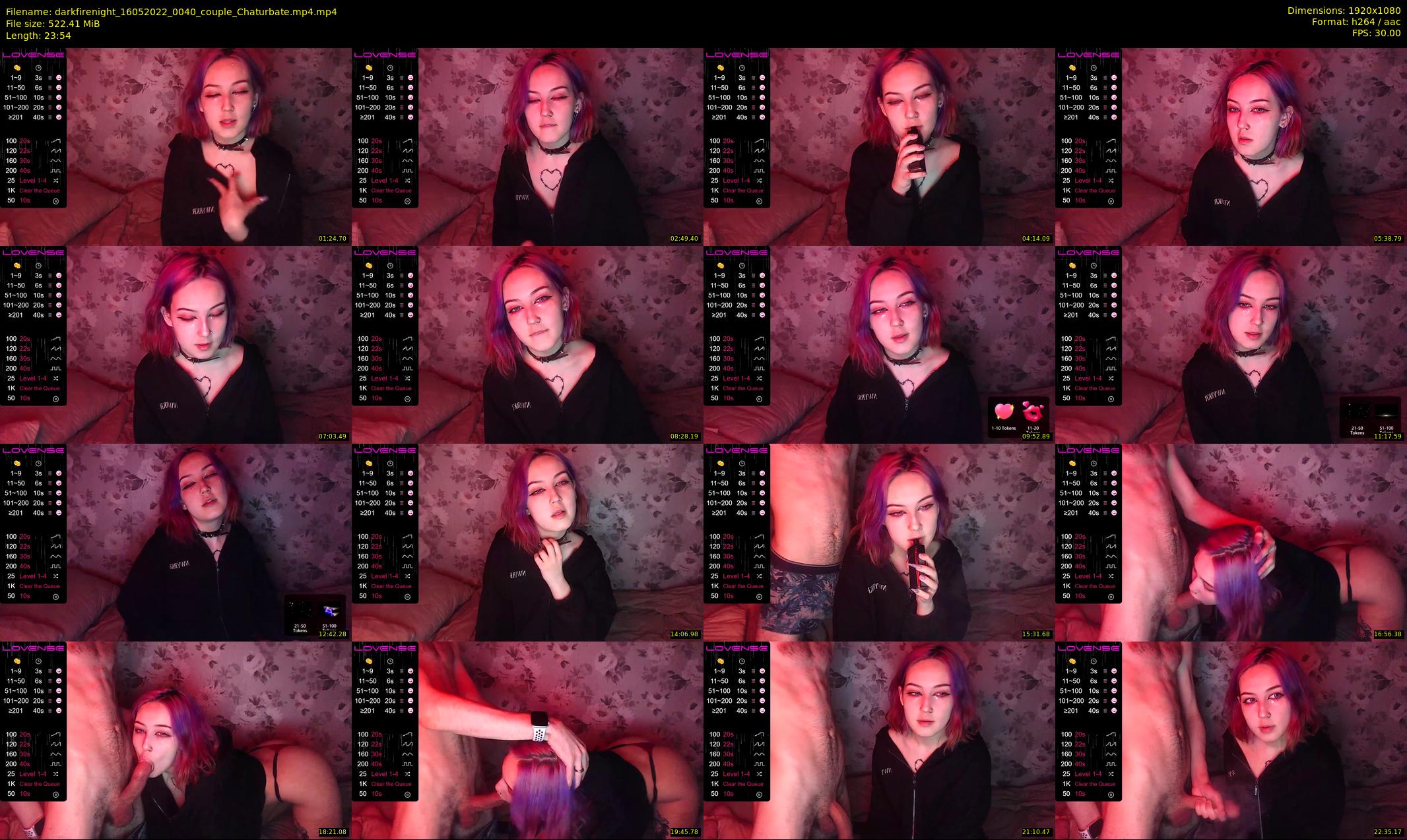 darkfirenight — 24 minute Chaturbate couple cam show recording, 1080p, May 16, 2022