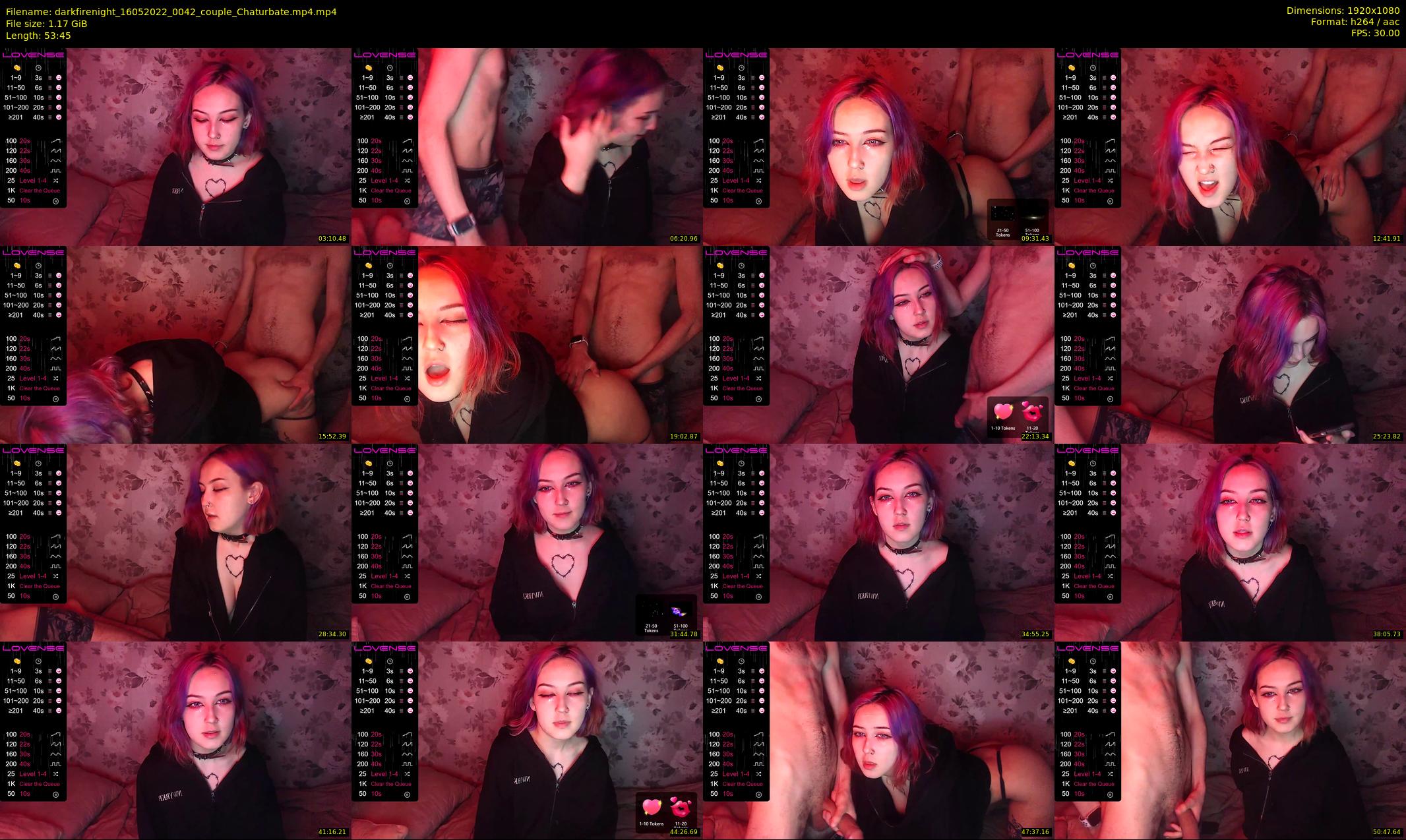 darkfirenight — 54 minute Chaturbate couple cam show recording, 1080p, May 16, 2022