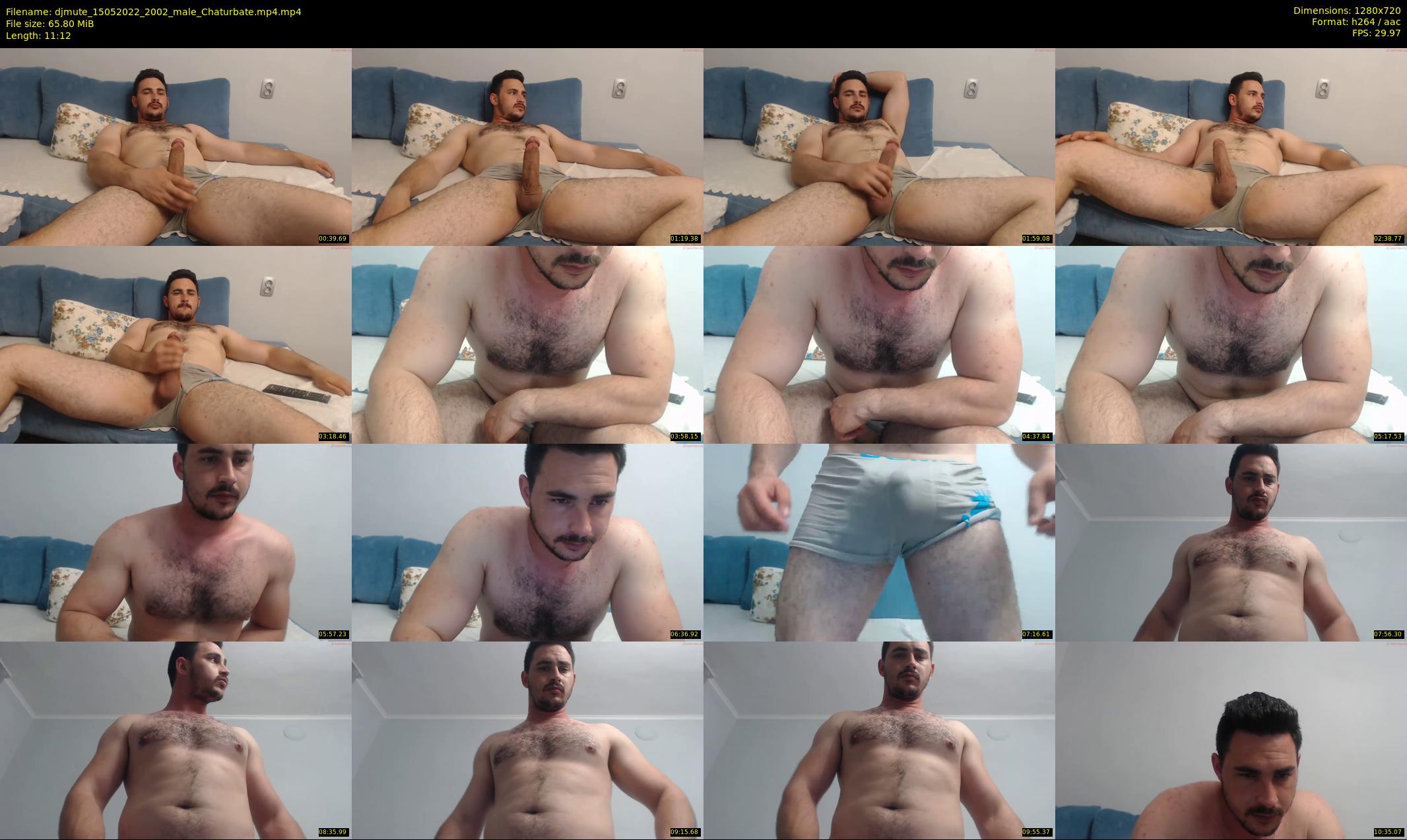 djmute — 12 minute Chaturbate male cam show recording, 720p, May 15, 2022