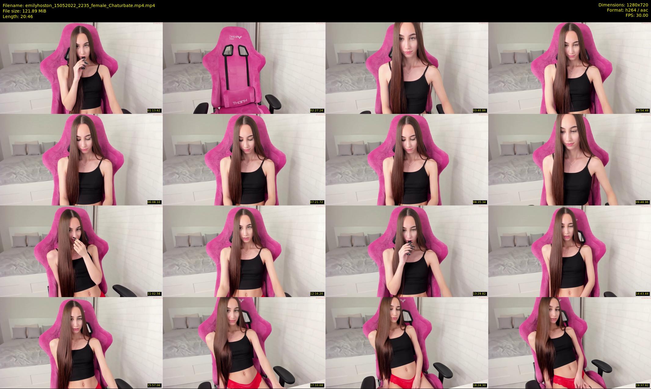 emilyhoston — 21 minute Chaturbate female cam show recording, 720p, May 15, 2022