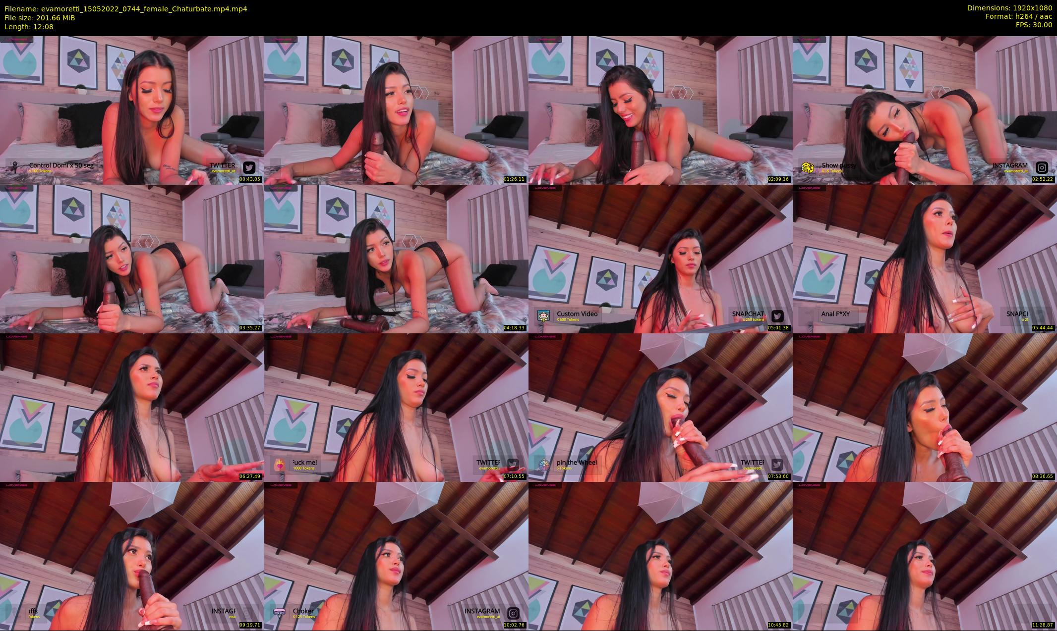 evamoretti — 13 minute Chaturbate female cam show recording, 1080p, May 15, 2022