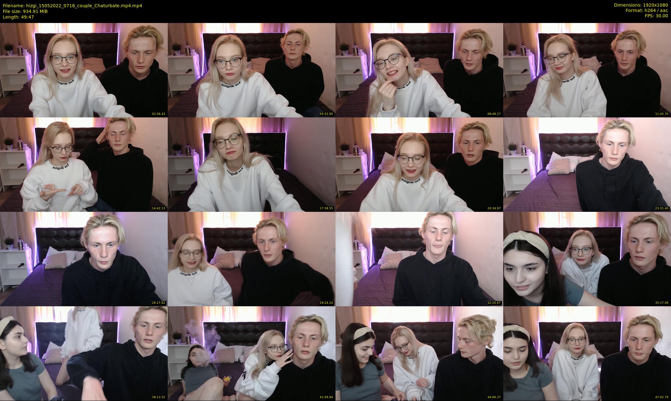 hizgi — 50 minute Chaturbate couple cam show recording, 1080p, May 15, 2022