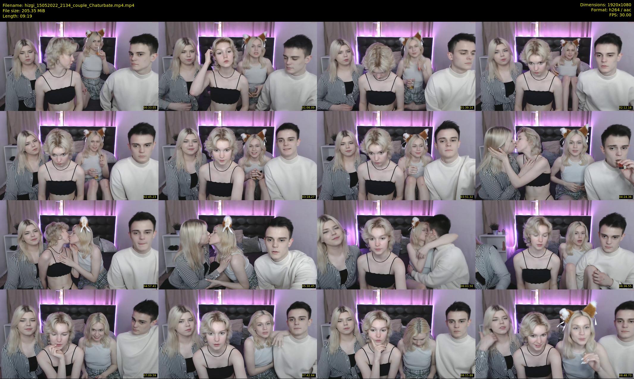 hizgi — 10 minute Chaturbate couple cam show recording, 1080p, May 15, 2022