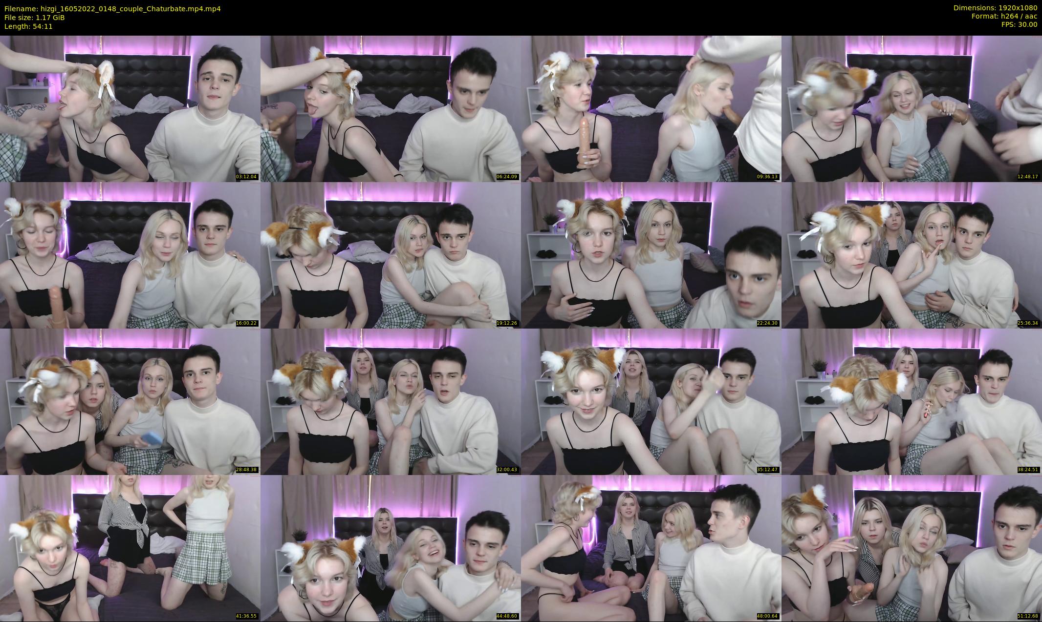 hizgi — 55 minute Chaturbate couple cam show recording, 1080p, May 16, 2022