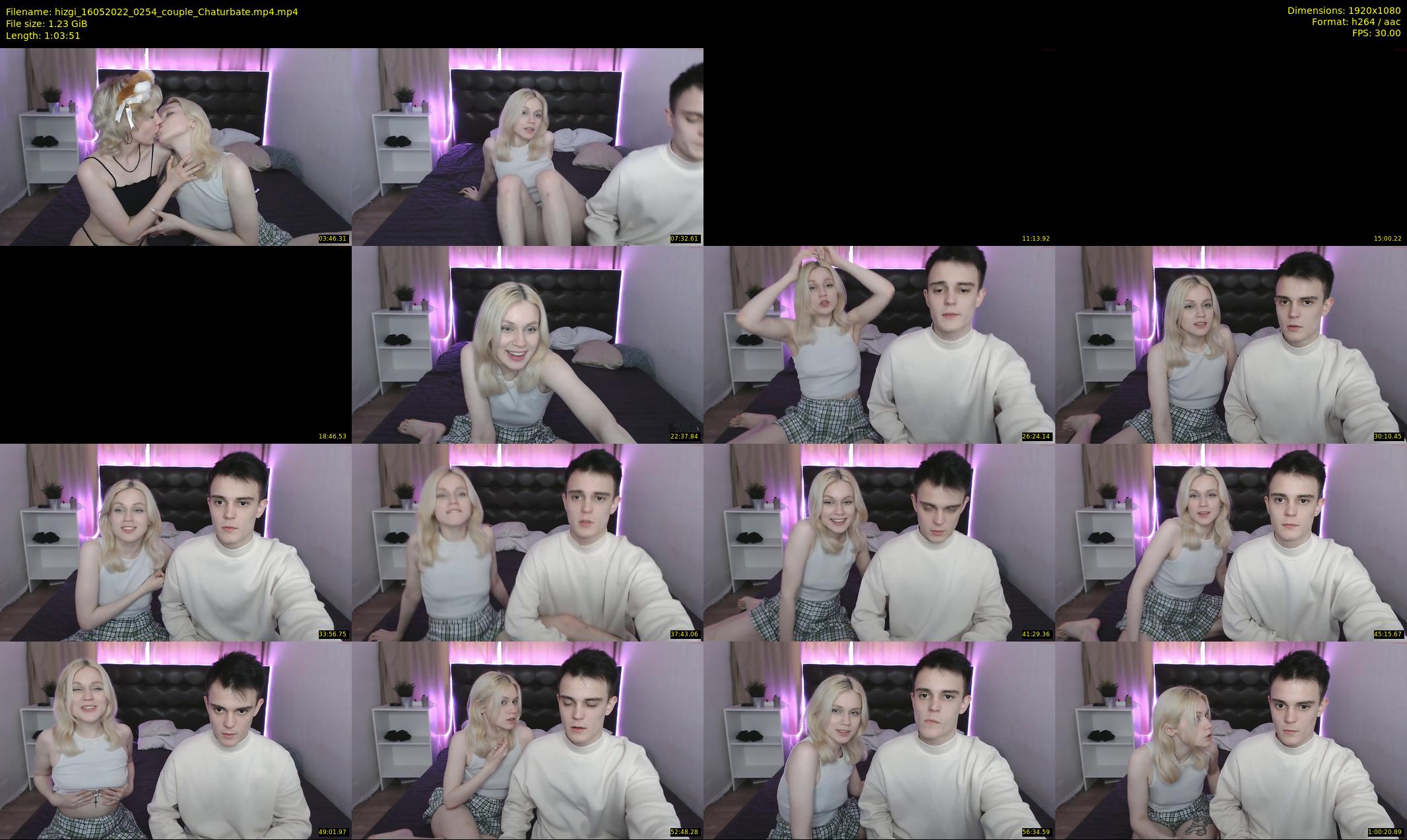 hizgi — 64 minute Chaturbate couple cam show recording, 1080p, May 16, 2022