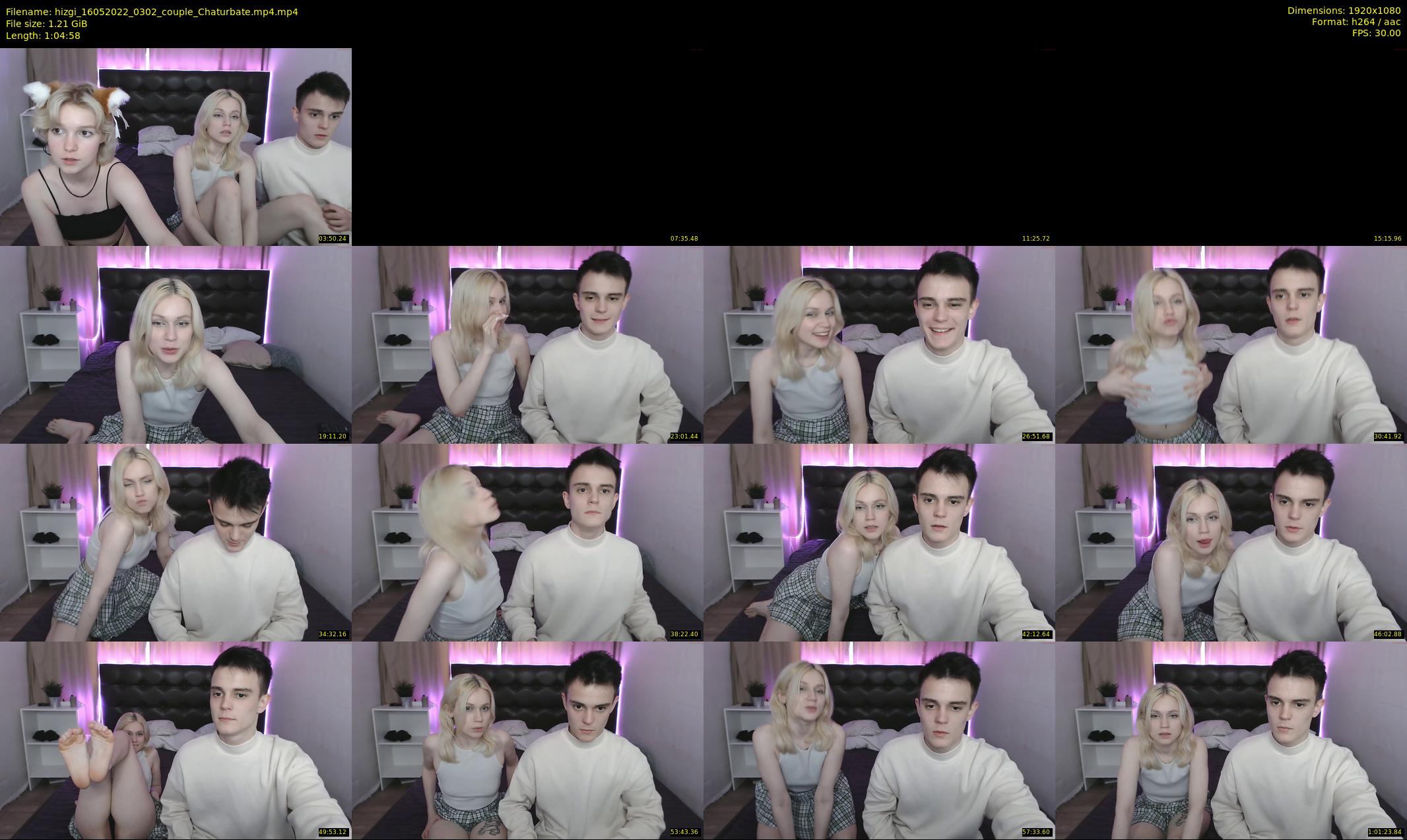 hizgi — 65 minute Chaturbate couple cam show recording, 1080p, May 16, 2022