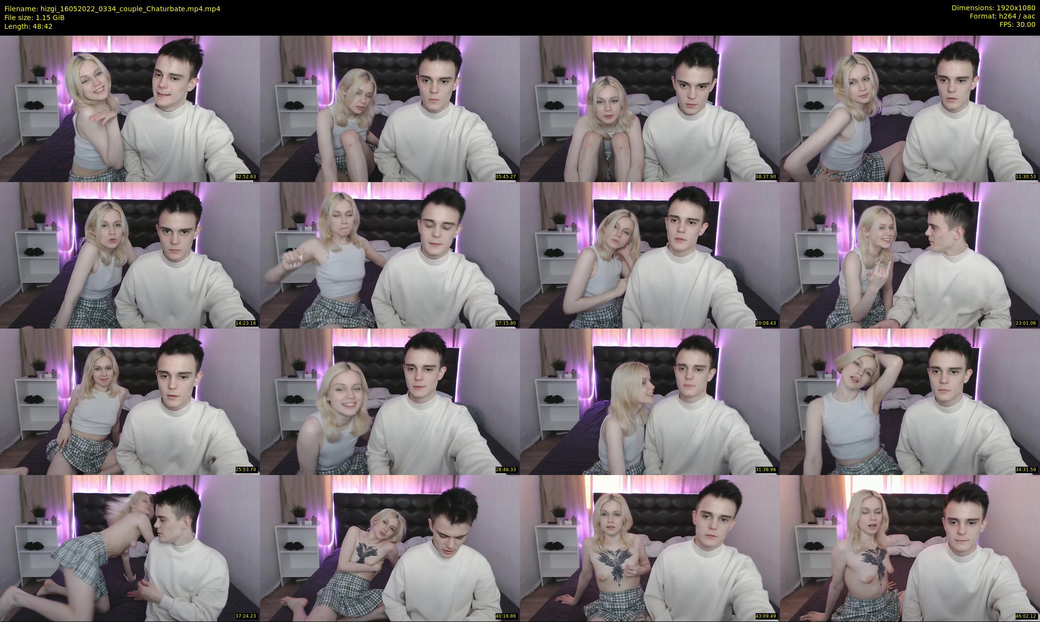 hizgi — 49 minute Chaturbate couple cam show recording, 1080p, May 16, 2022