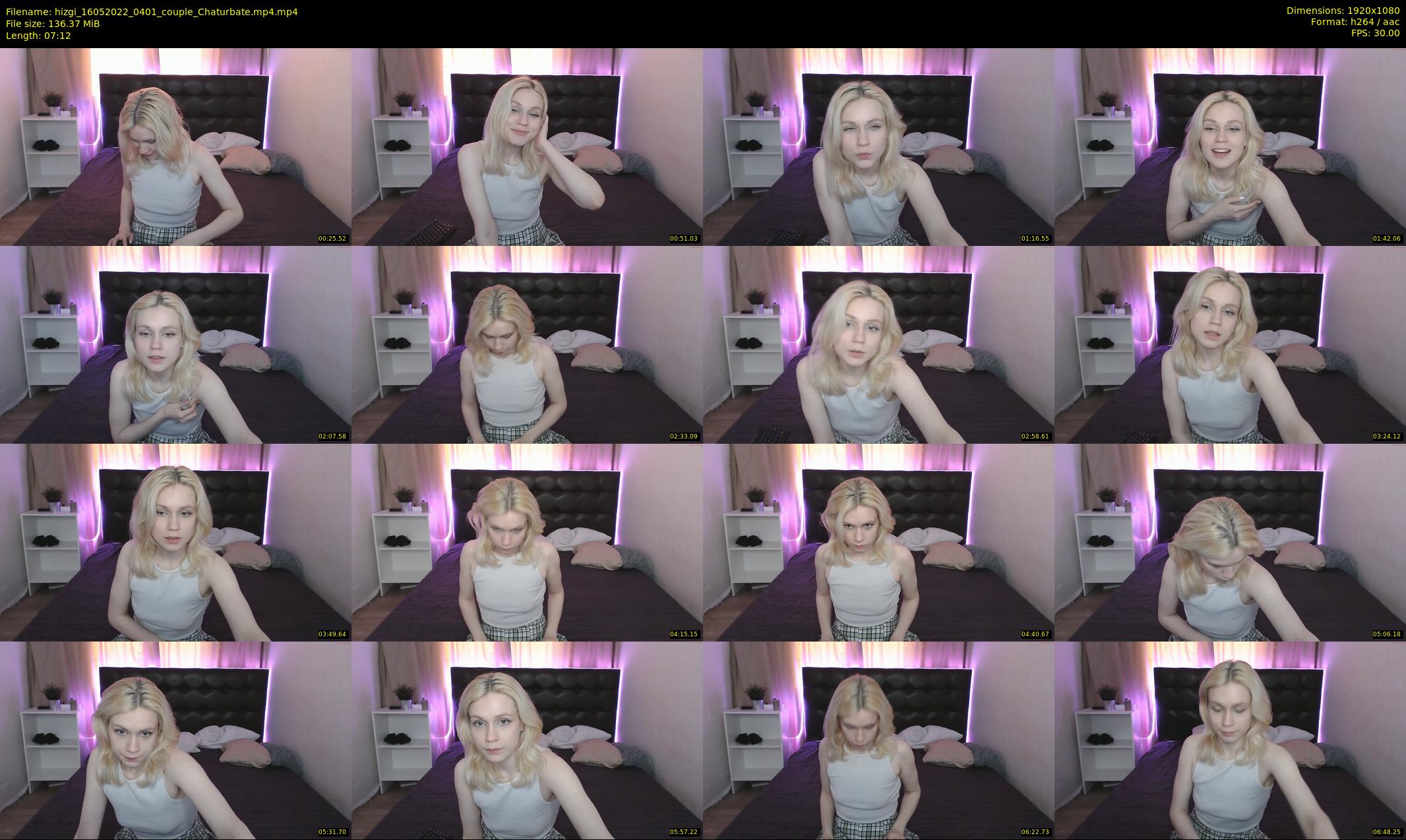 hizgi — 8 minute Chaturbate couple cam show recording, 1080p, May 16, 2022