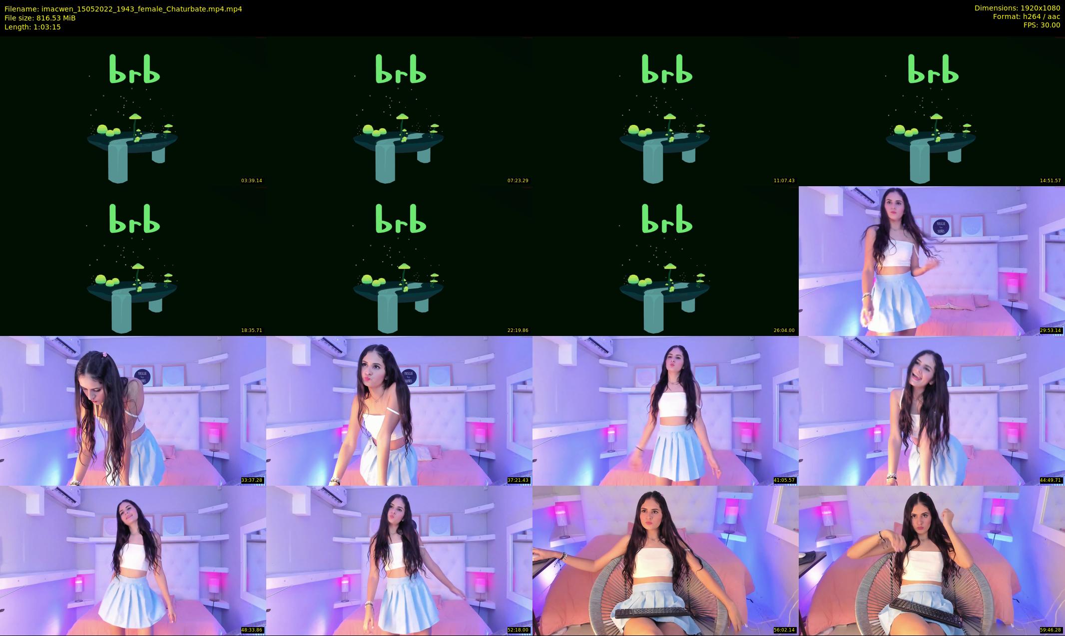 imacwen — 64 minute Chaturbate female cam show recording, 1080p, May 15, 2022