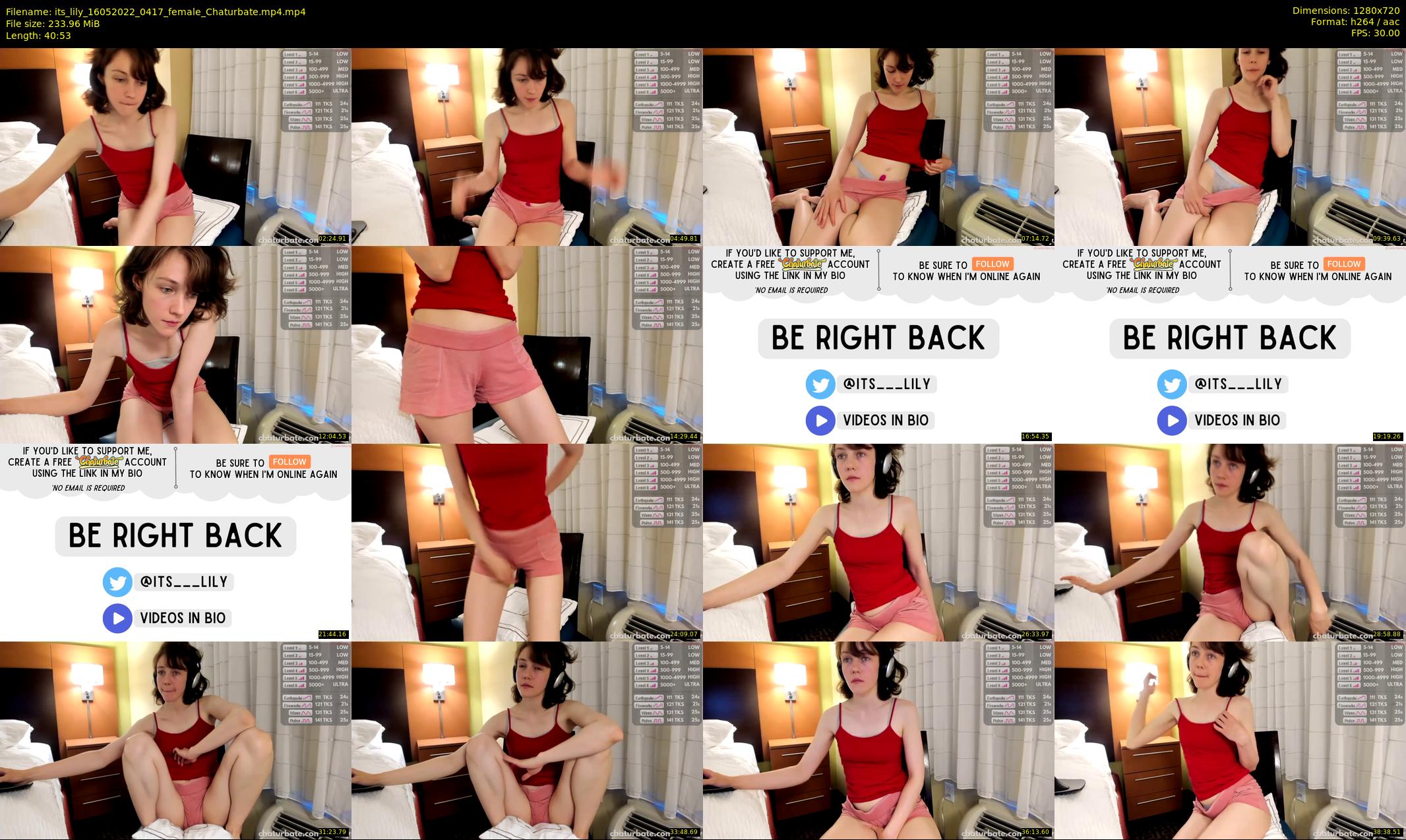 its_lily — 41 minute Chaturbate female cam show recording, 720p, May 16, 2022