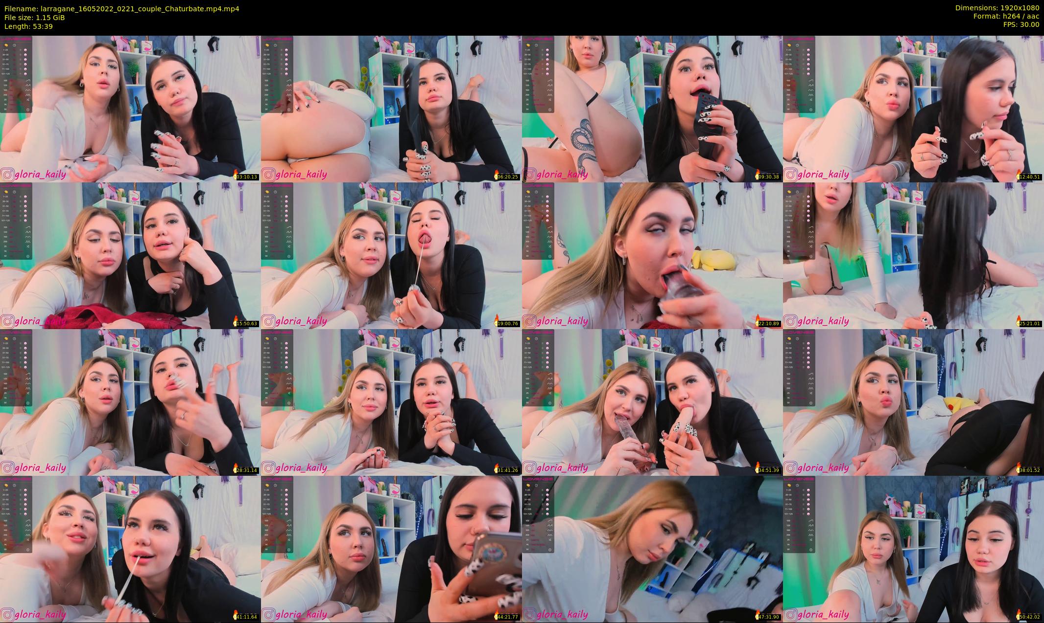larragane — 54 minute Chaturbate couple cam show recording, 1080p, May 16, 2022