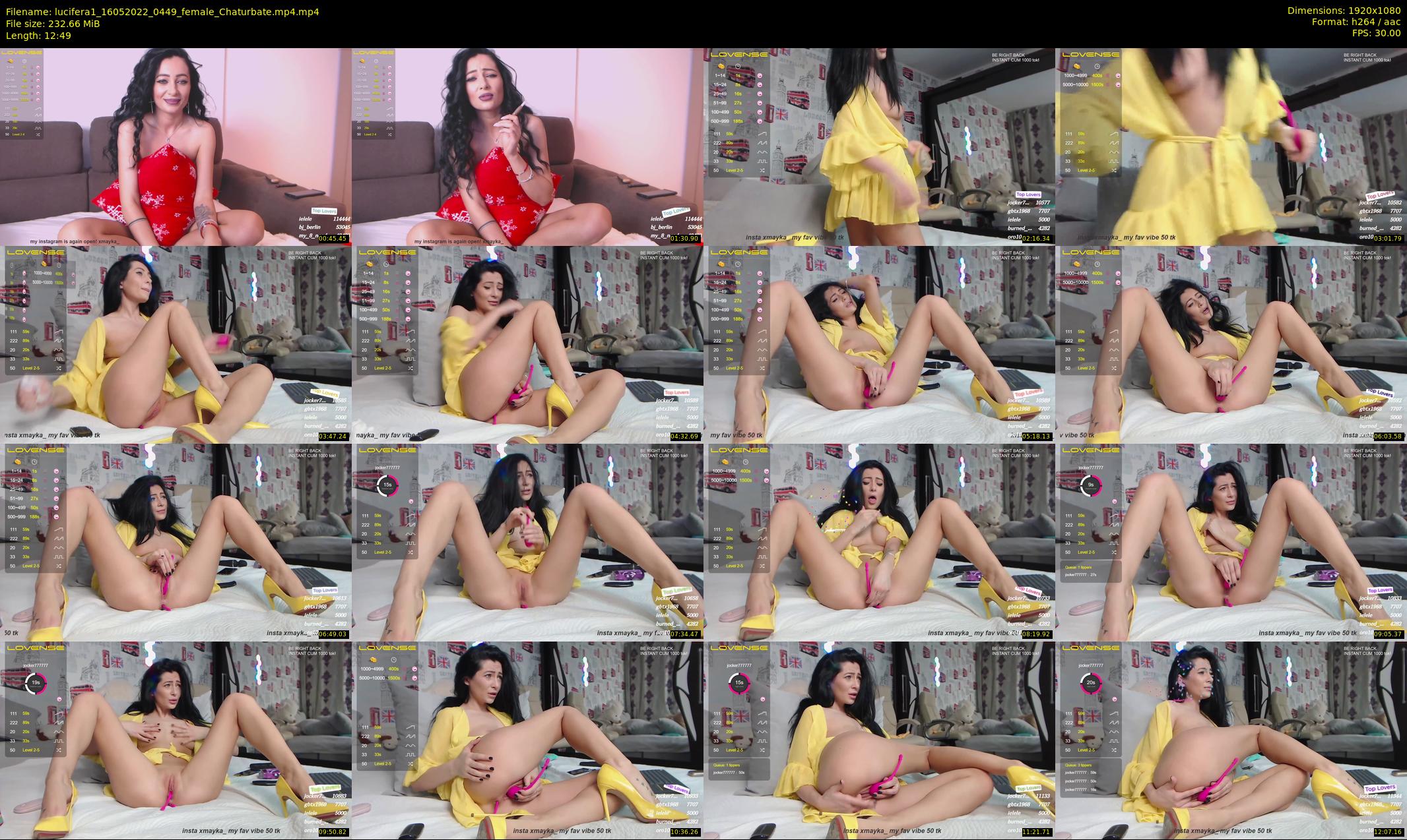 lucifera1 — 13 minute Chaturbate female cam show recording, 1080p, May 16, 2022