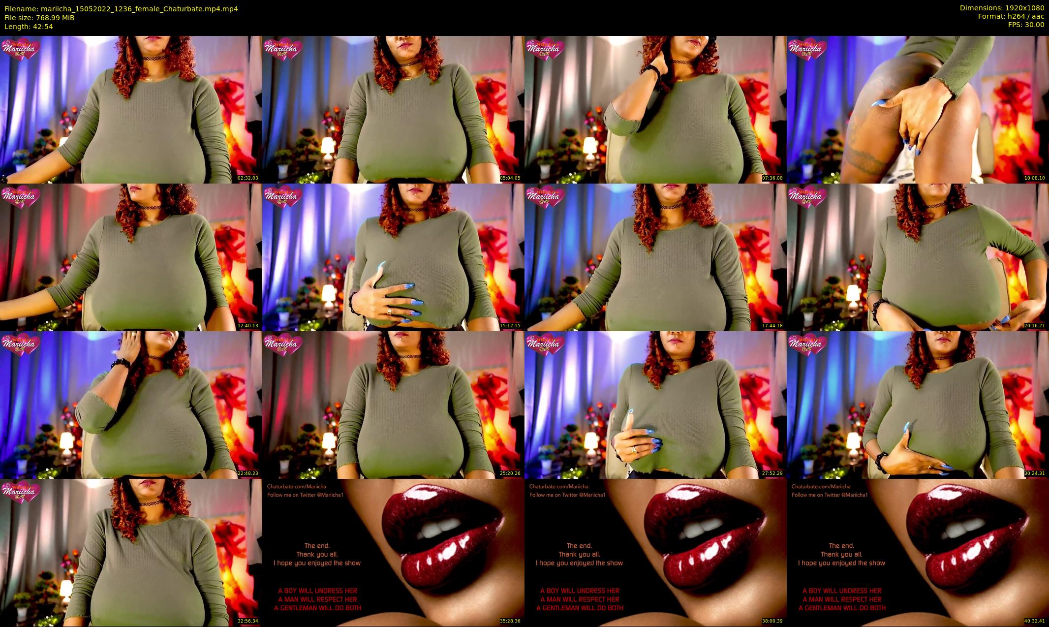 mariicha — 43 minute Chaturbate female cam show recording, 1080p, May 15, 2022