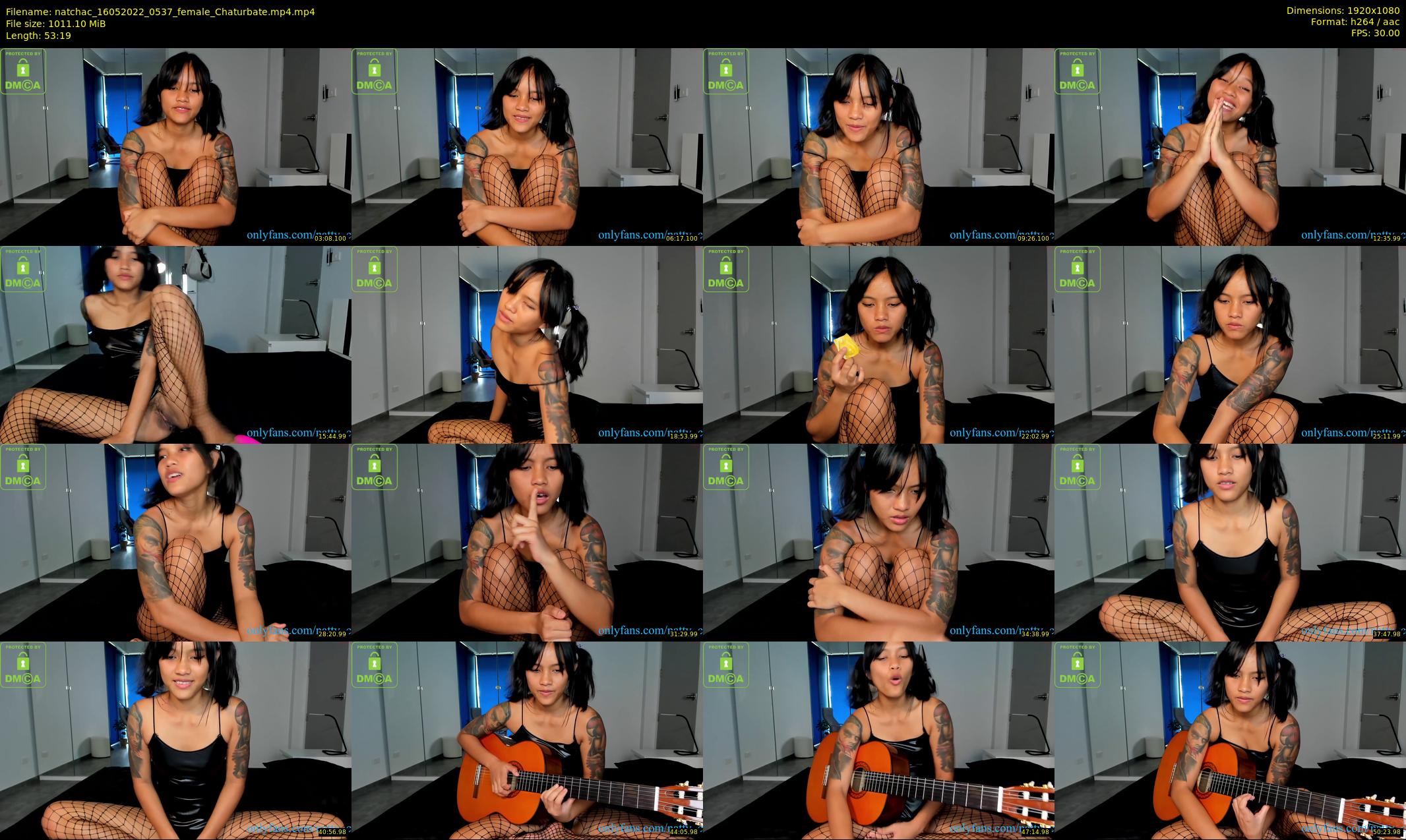 natchac — 54 minute Chaturbate female cam show recording, 1080p, May 16, 2022