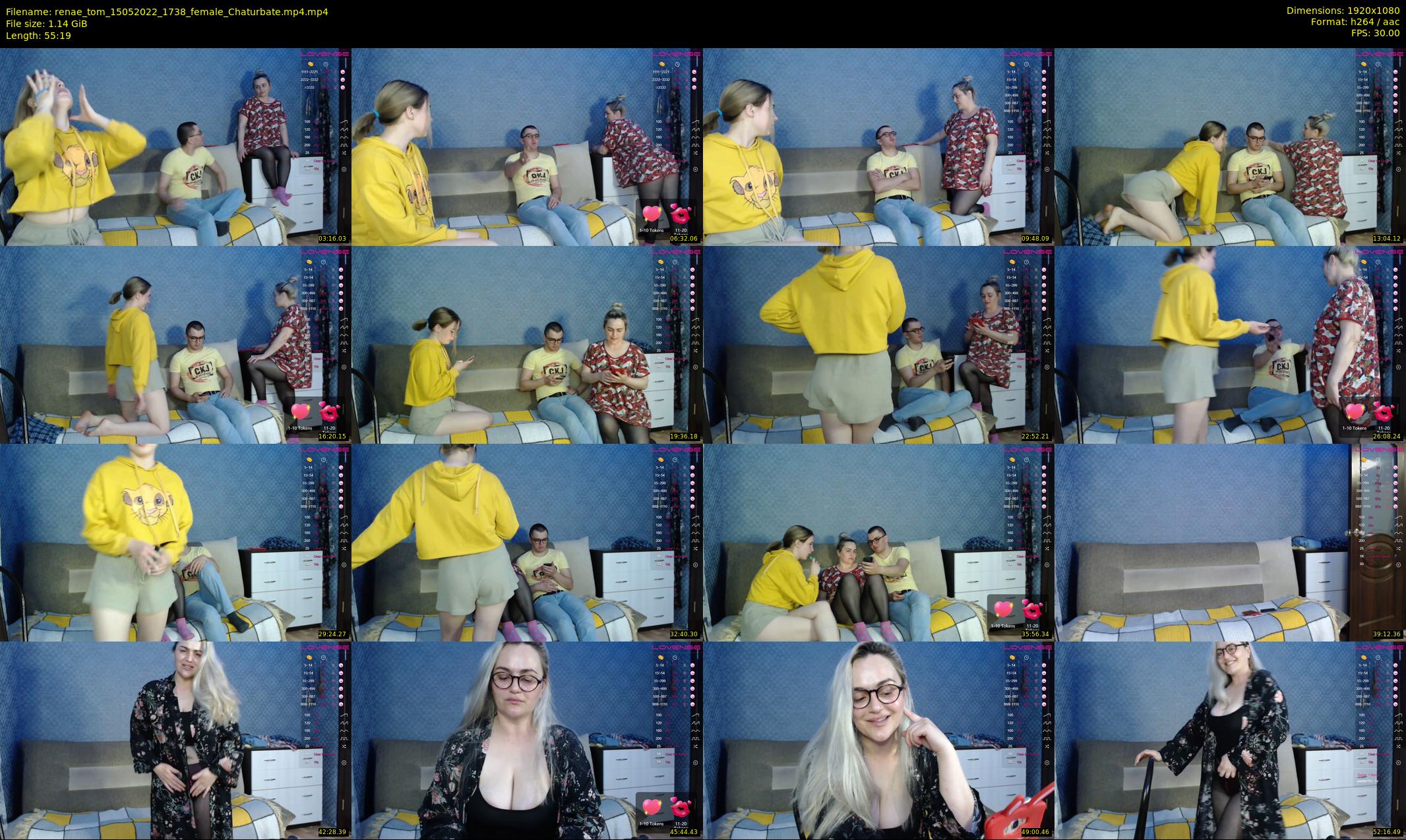 renae_tom — 56 minute Chaturbate couple cam show recording, 1080p, May 15, 2022
