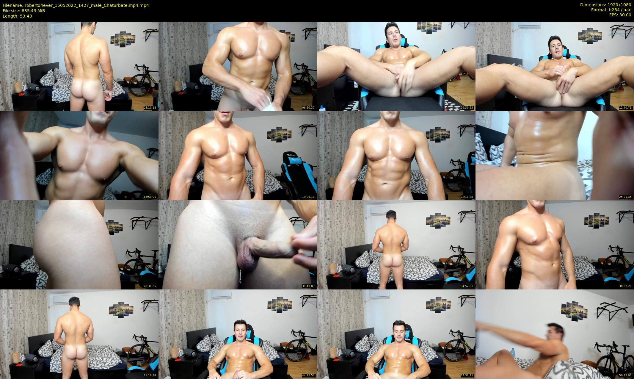 roberto4ever — 54 minute Chaturbate male cam show recording, 1080p, May 15, 2022