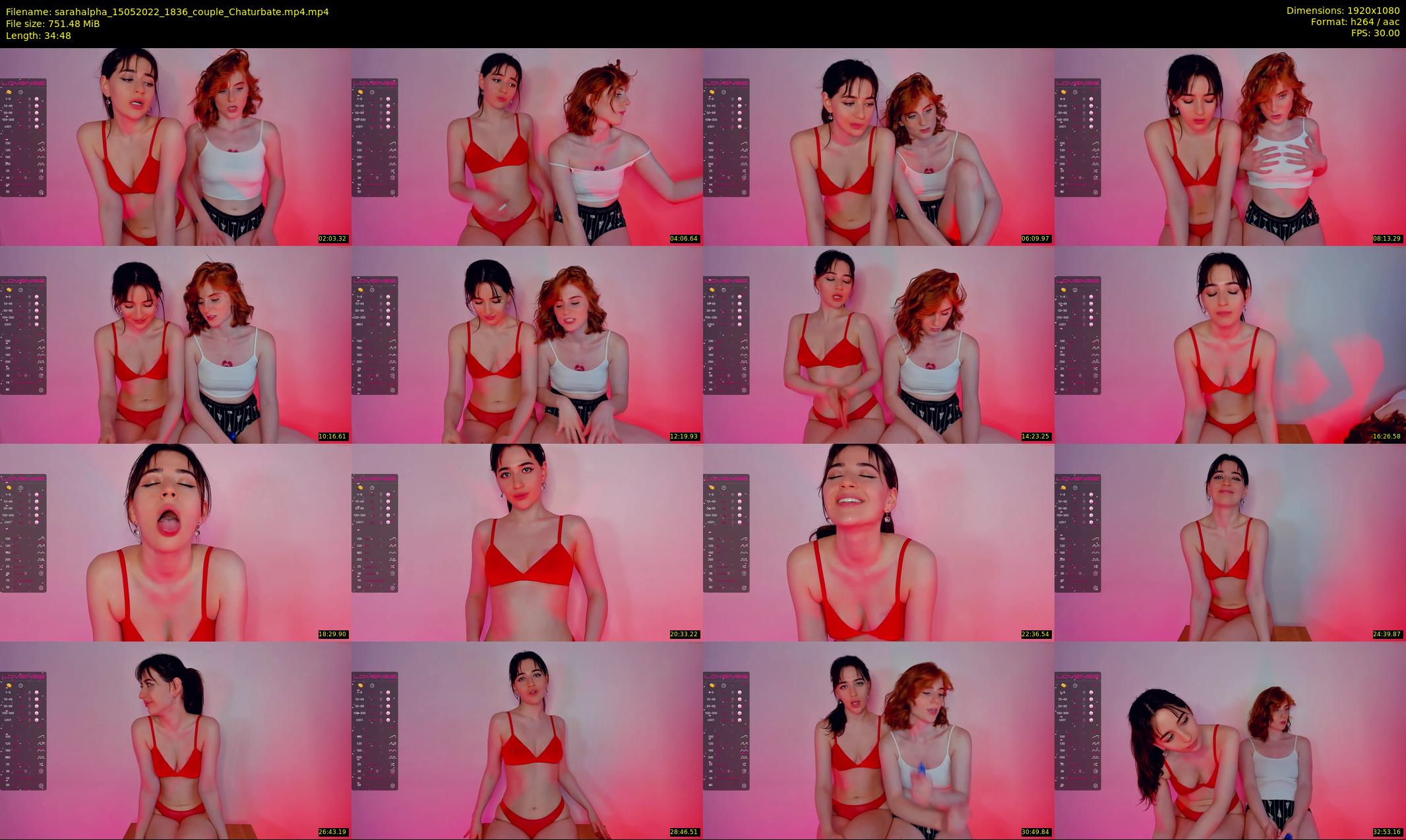 sarahalpha — 35 minute Chaturbate couple cam show recording, 1080p, May 15, 2022
