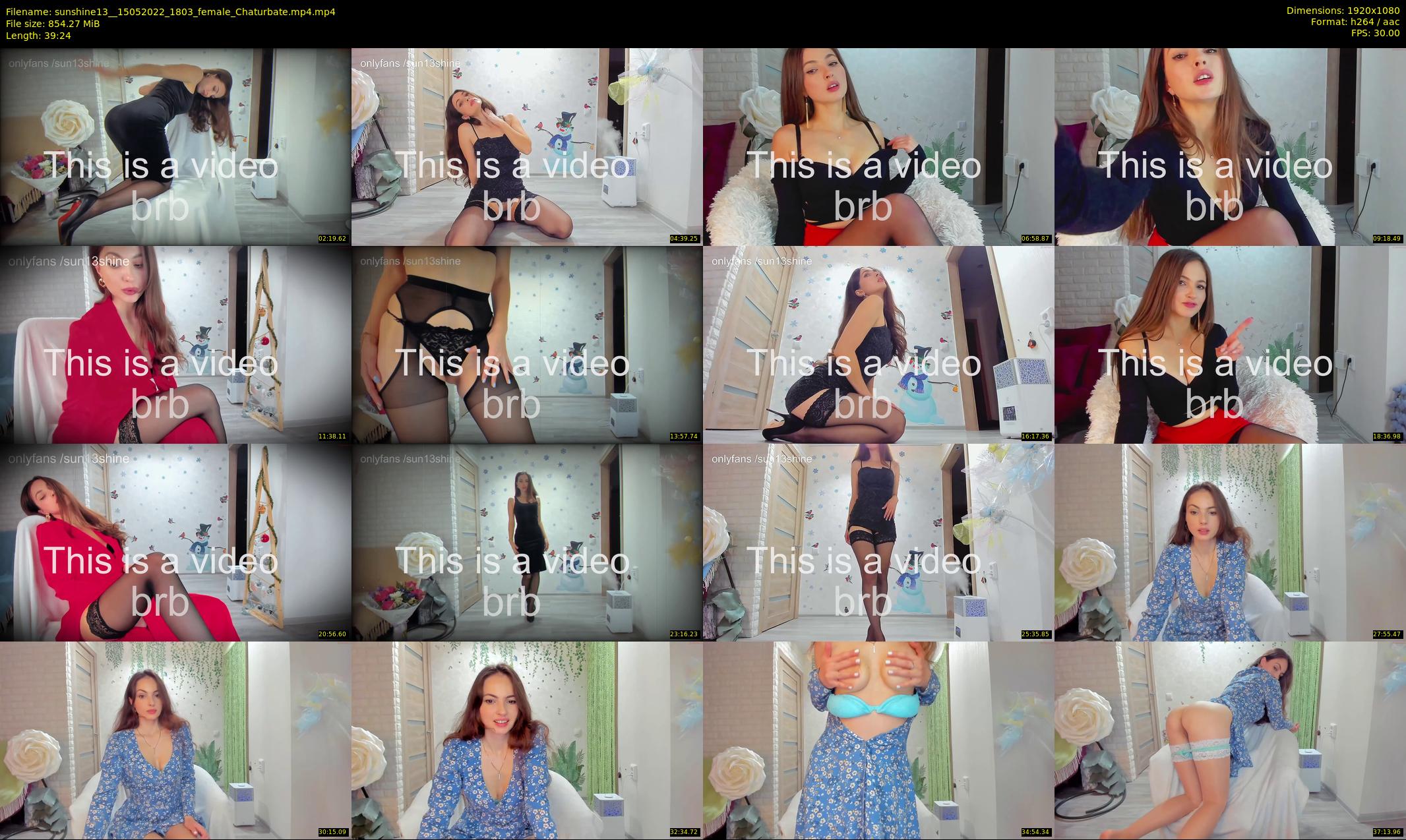 sunshine13_ — 40 minute Chaturbate female cam show recording, 1080p, May 15, 2022