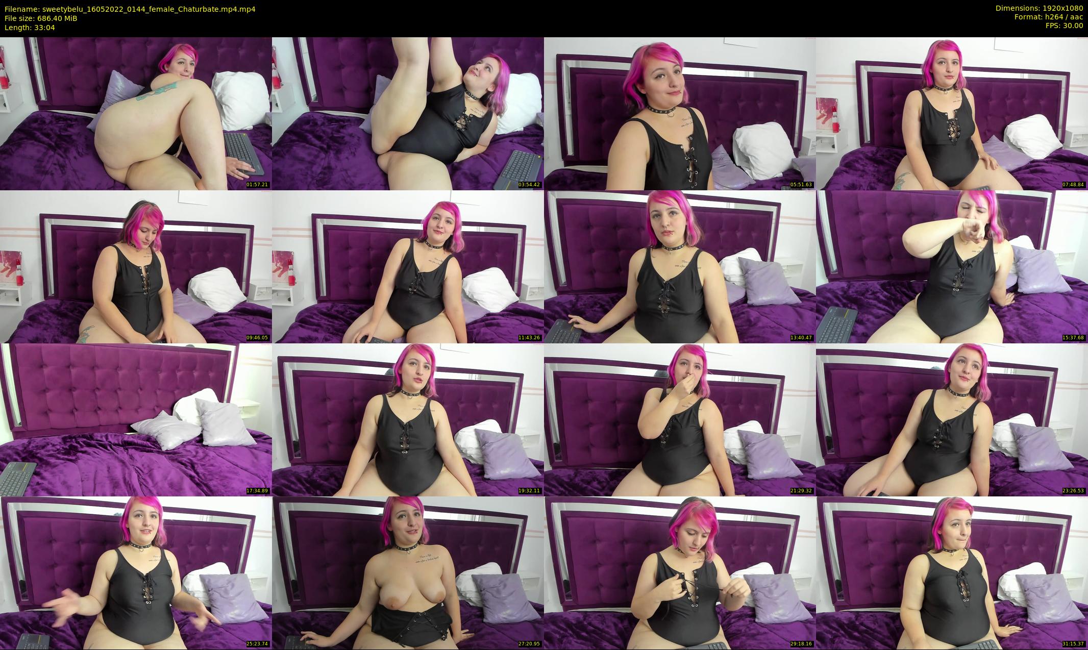 sweetybelu — 34 minute Chaturbate female cam show recording, 1080p, May 16, 2022