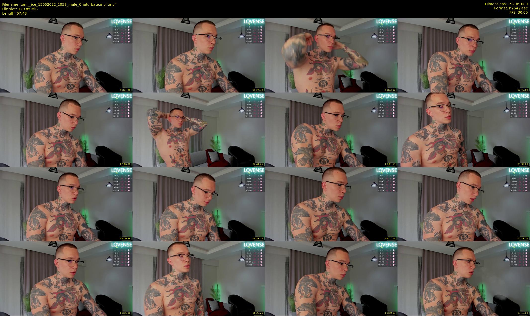 tom__ice — 8 minute Chaturbate male cam show recording, 1080p, May 15, 2022