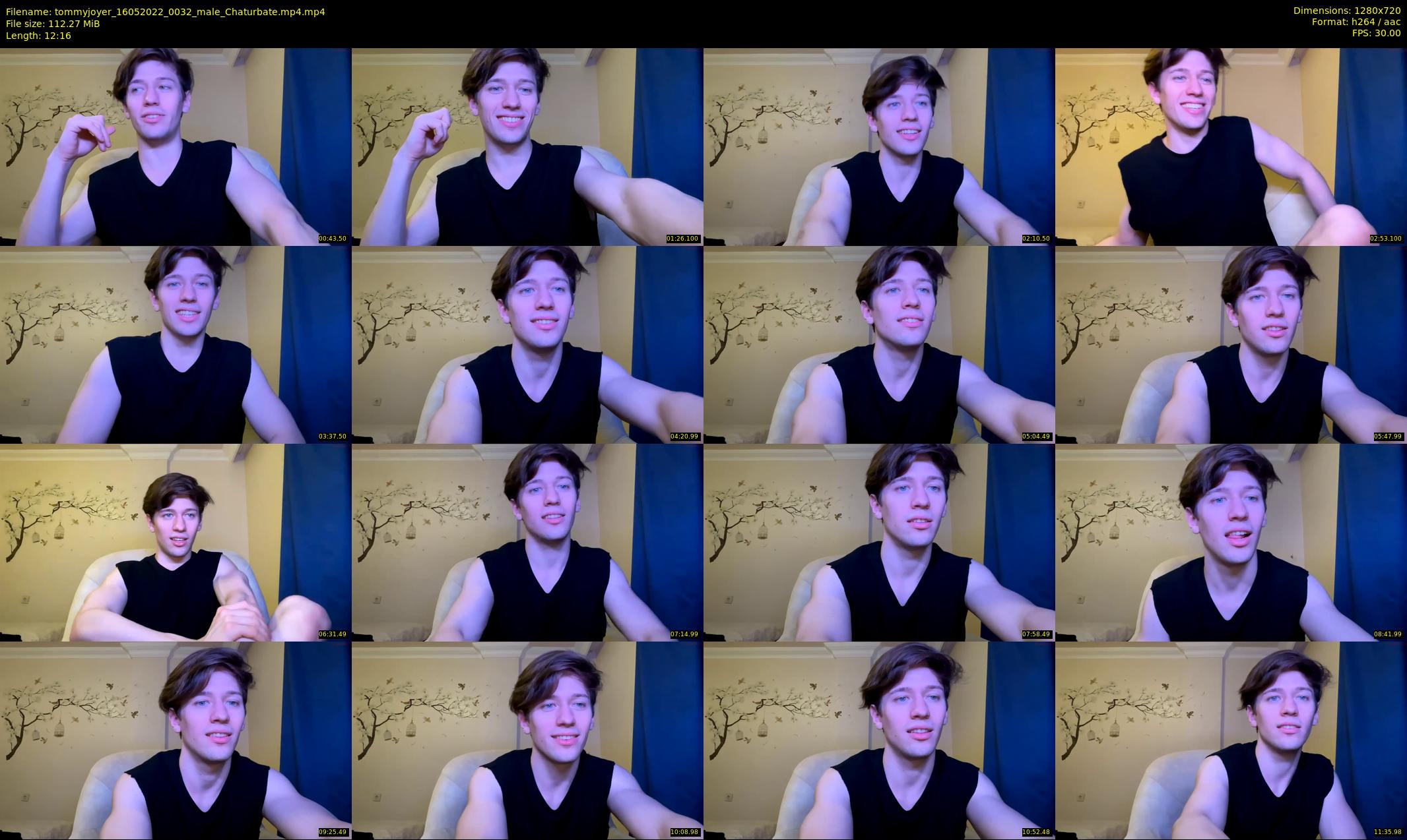 tommyjoyer — 13 minute Chaturbate male cam show recording, 720p, May 16, 2022