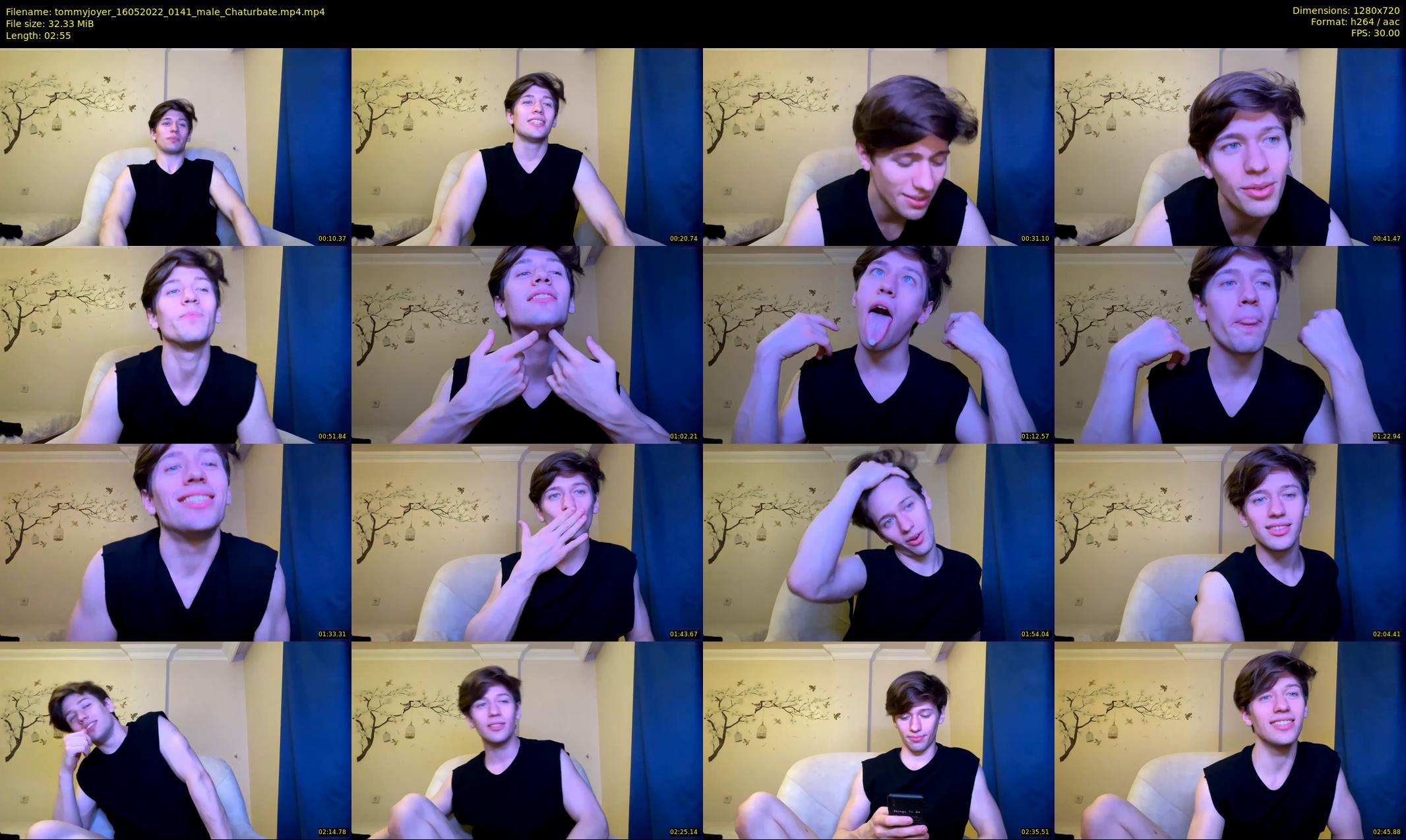 tommyjoyer — 3 minute Chaturbate male cam show recording, 720p, May 16, 2022