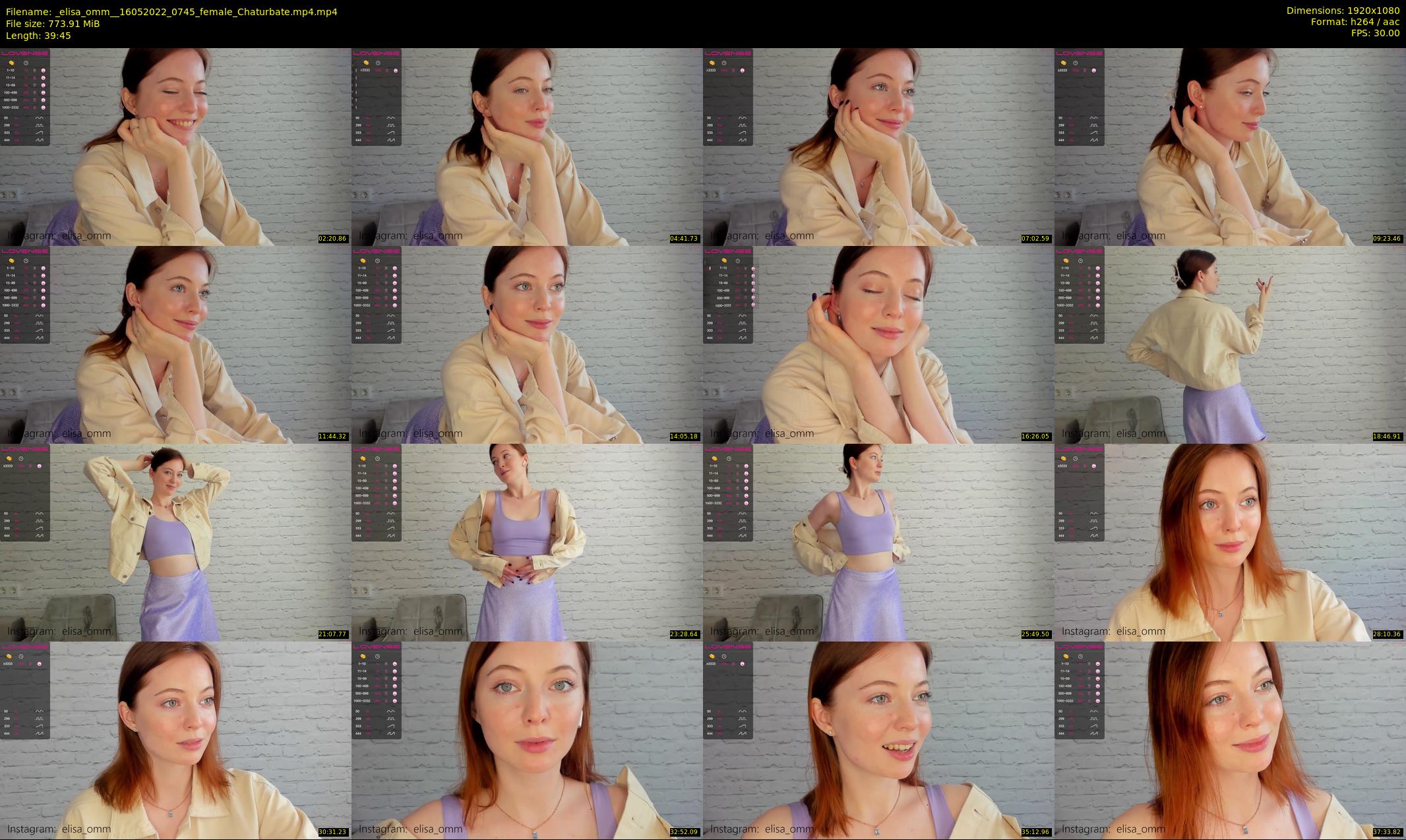 _elisa_omm_ — 40 minute Chaturbate female cam show recording, 1080p, May 16, 2022