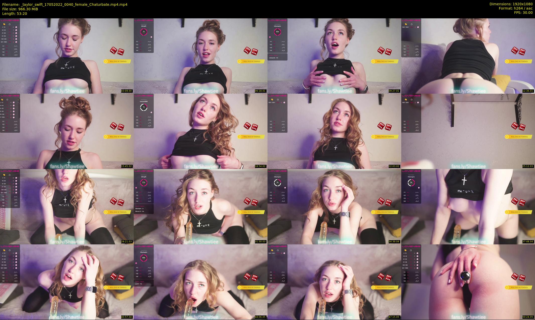 _taylor_swift — 54 minute Chaturbate female cam show recording, 1080p, May 17, 2022