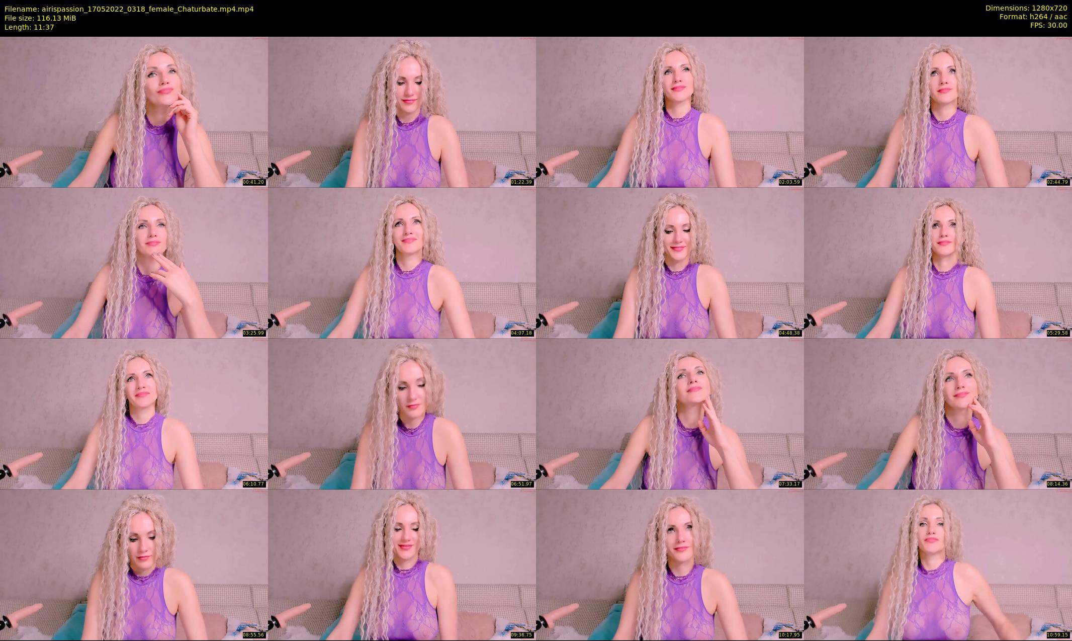 airispassion — 12 minute Chaturbate female cam show recording, 720p, May 17, 2022