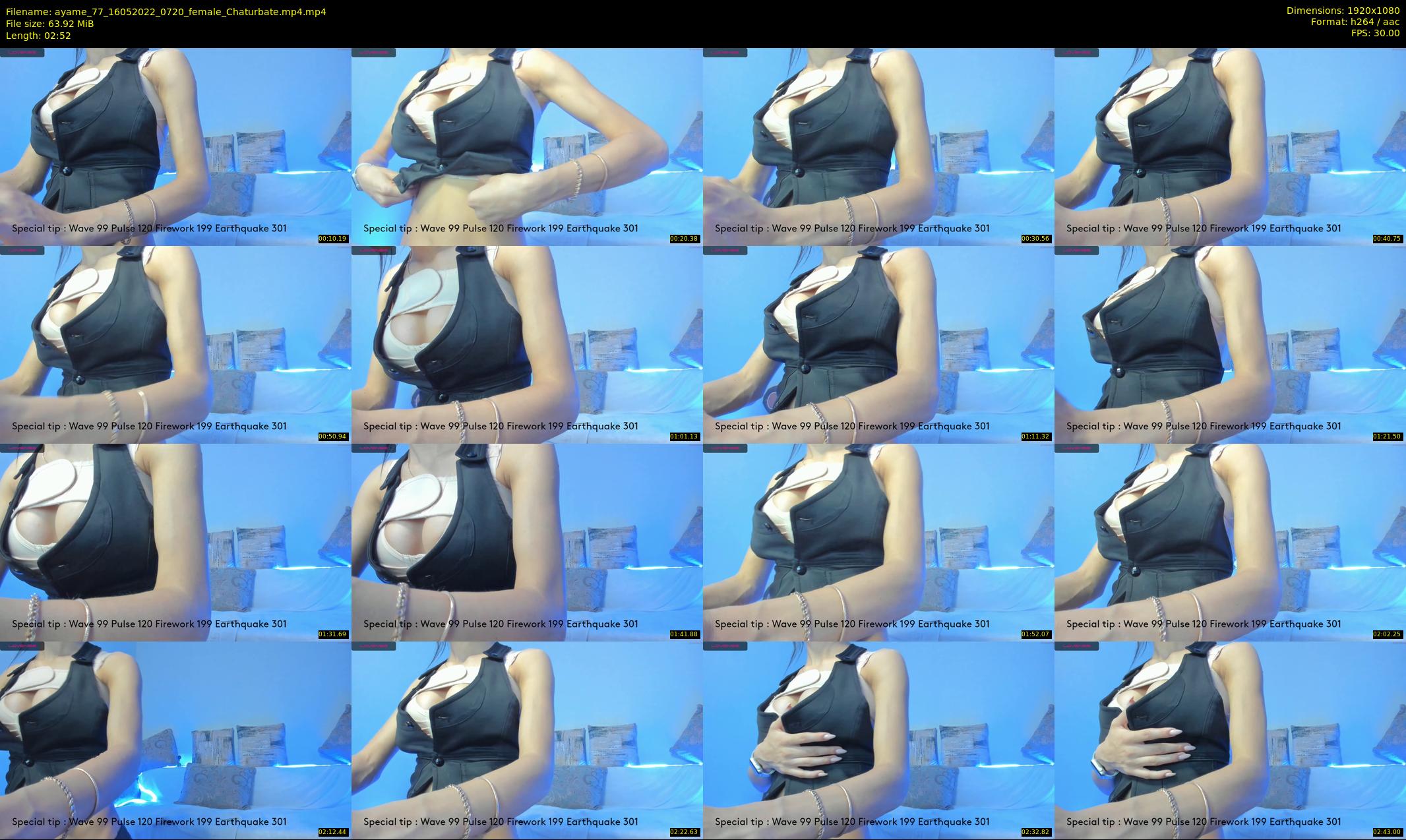 ayame_77 — 3 minute Chaturbate female cam show recording, 1080p, May 16, 2022