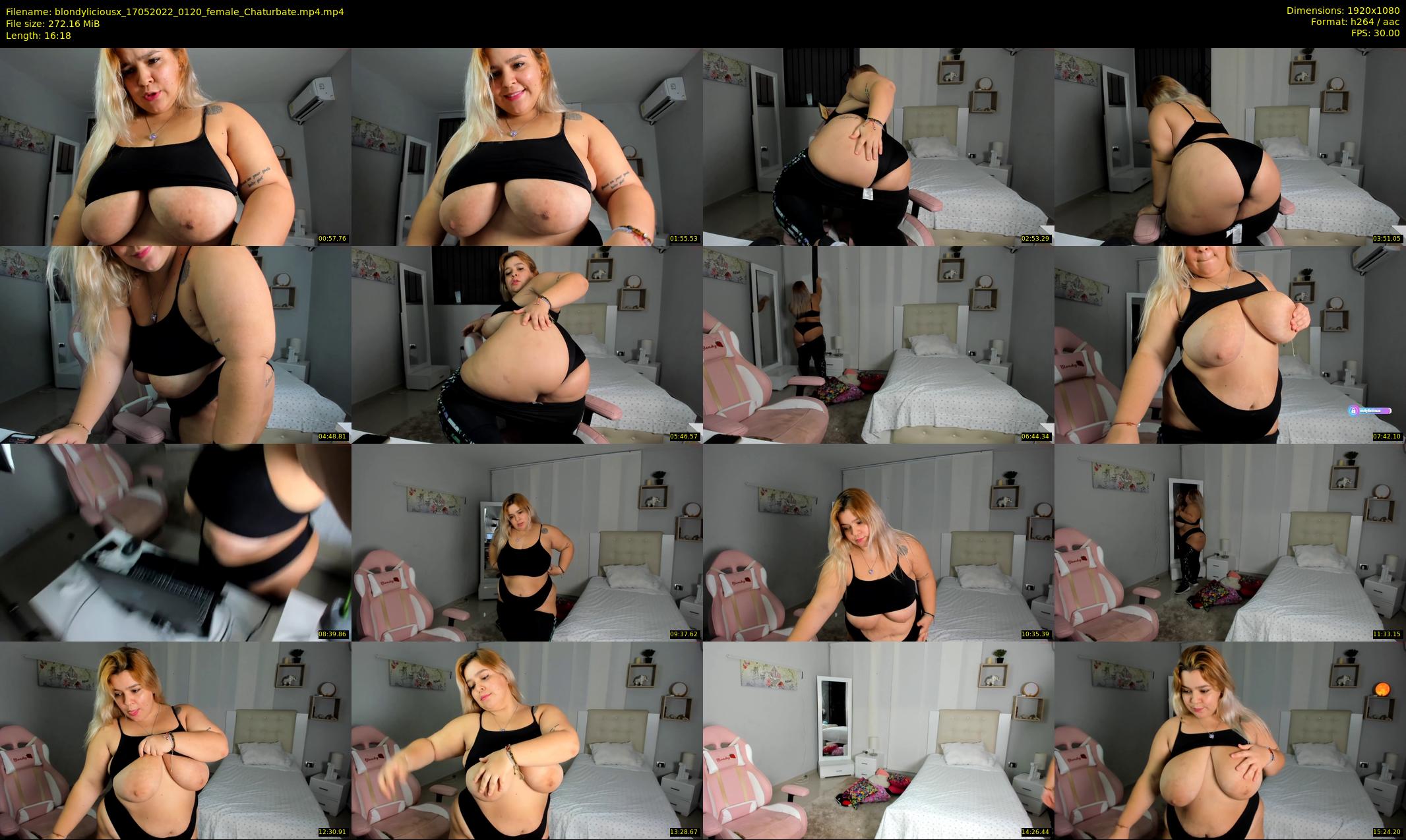 blondyliciousx — 17 minute Chaturbate female cam show recording, 1080p, May 17, 2022