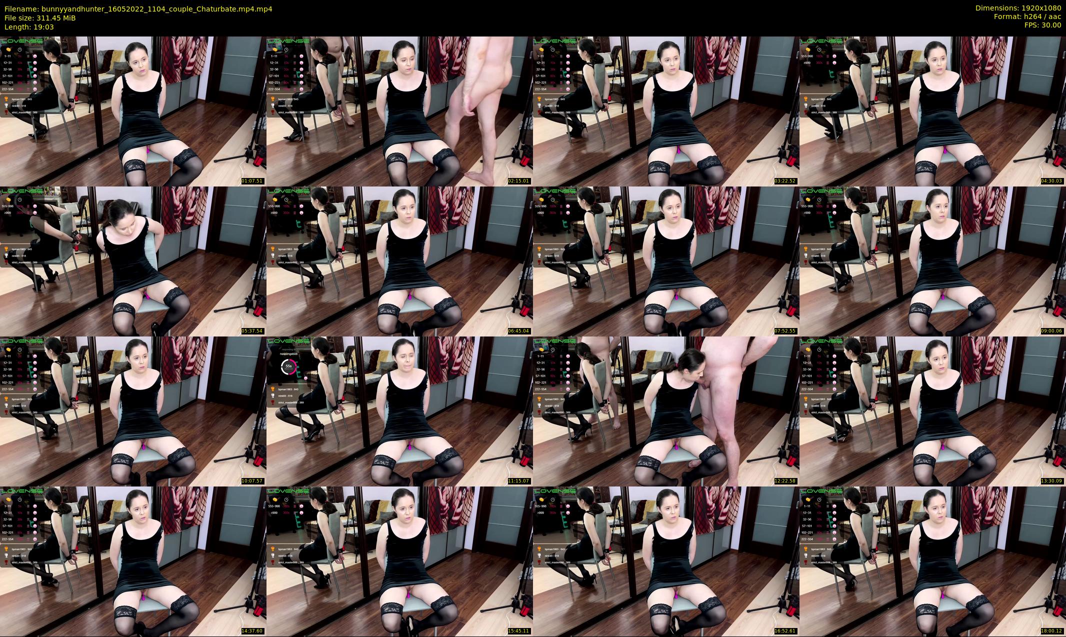 bunnyyandhunter — 20 minute Chaturbate couple cam show recording, 1080p, May 16, 2022