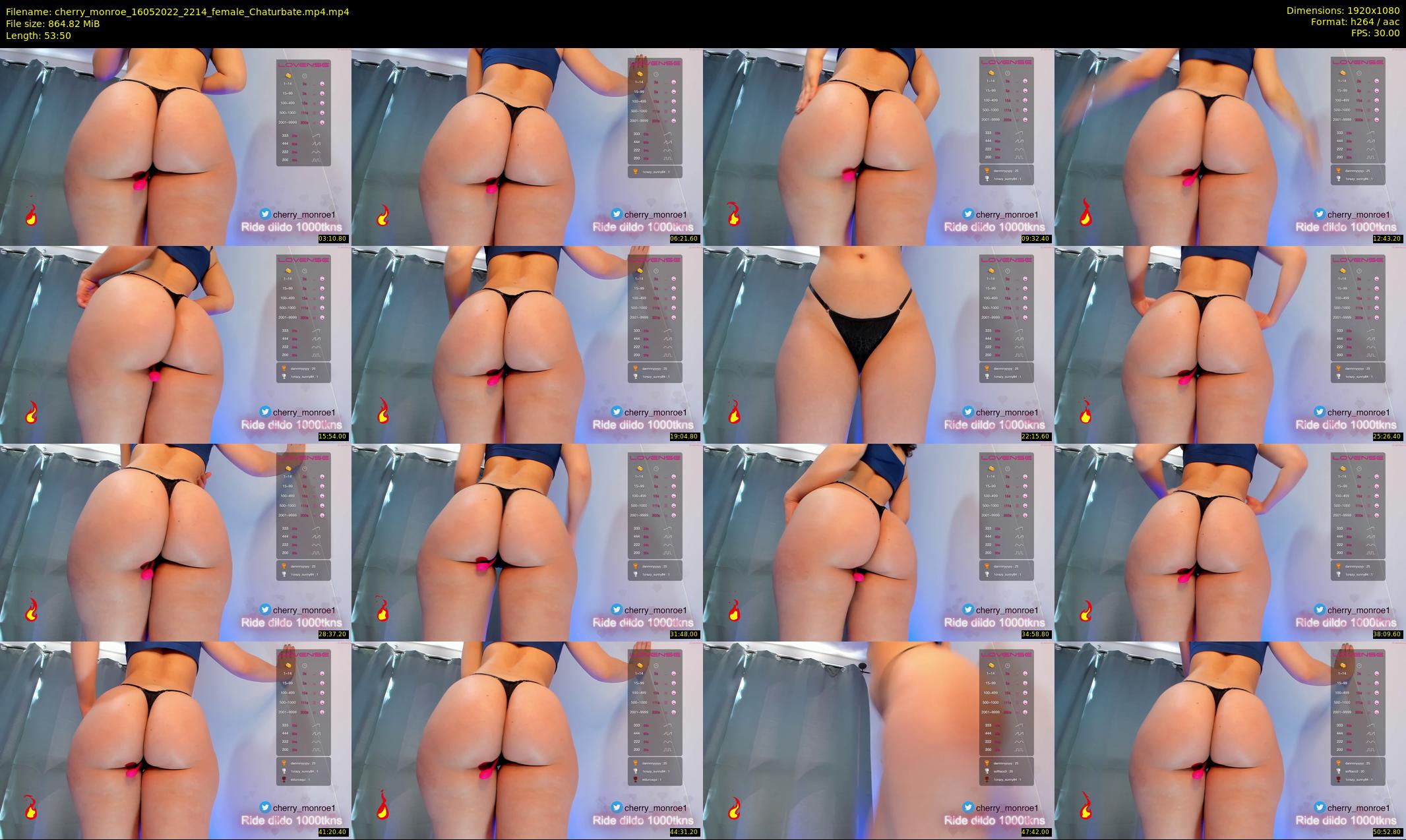 cherry_monroe — 54 minute Chaturbate female cam show recording, 1080p, May 16, 2022
