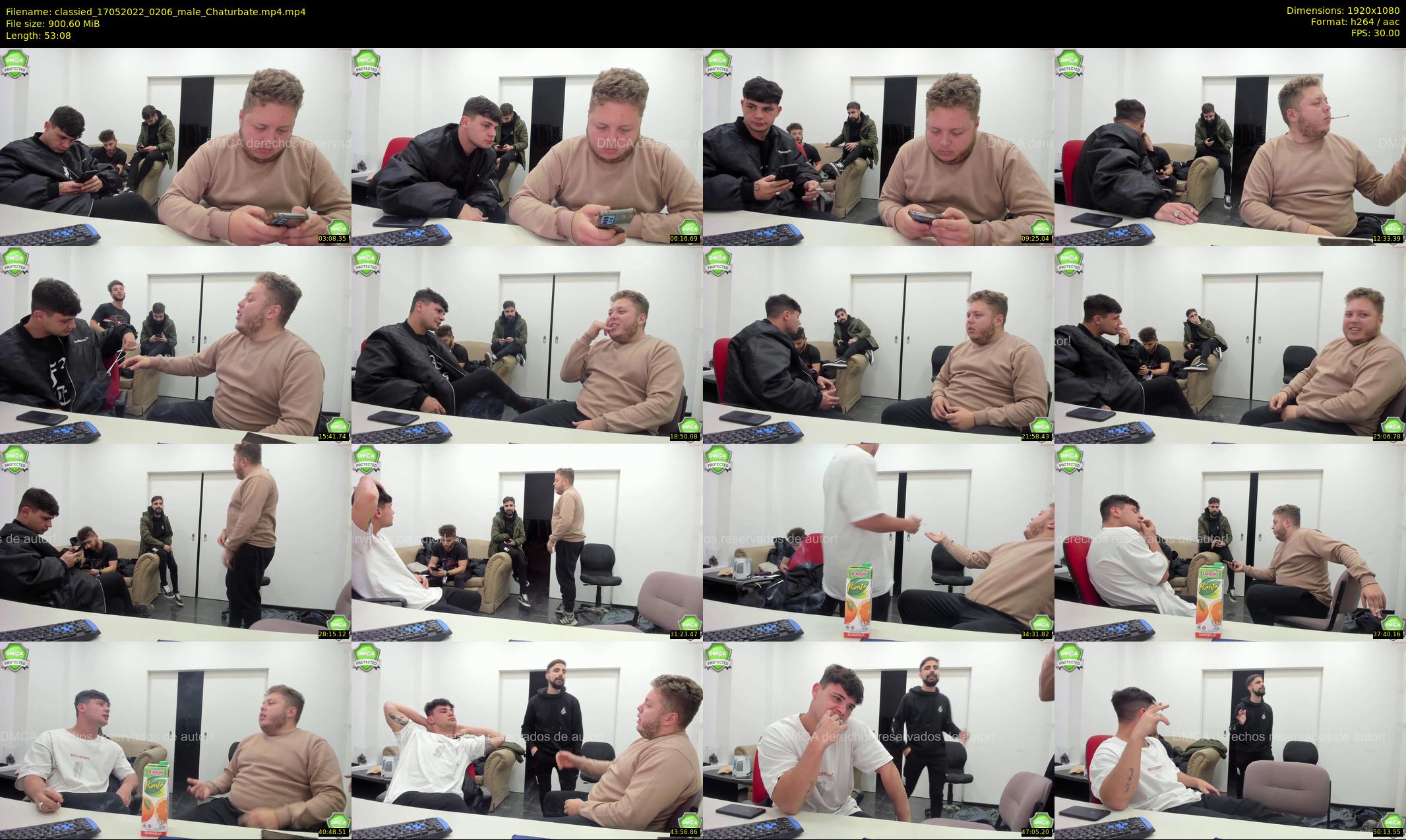 classied — 54 minute Chaturbate male cam show recording, 1080p, May 17, 2022